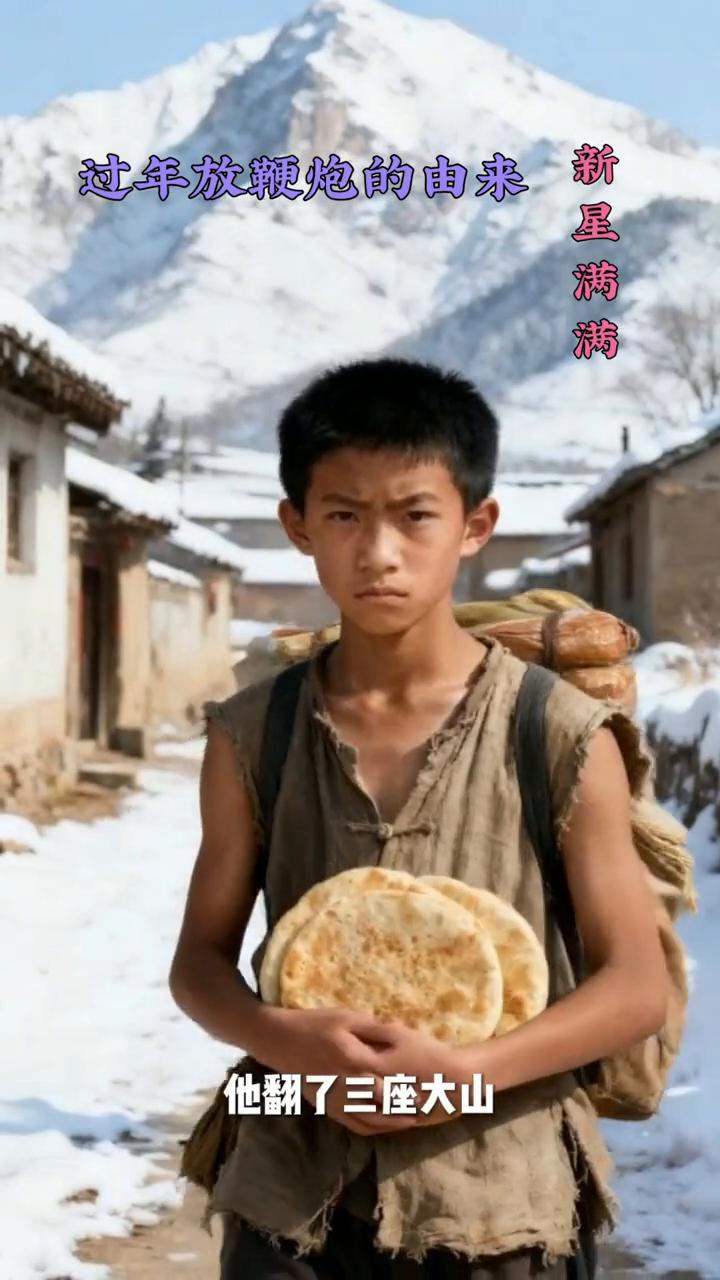 过年放鞭炮的由来。
很久很久以前，群山环抱的青溪村每到腊月便有年寒作祟。看着乡亲