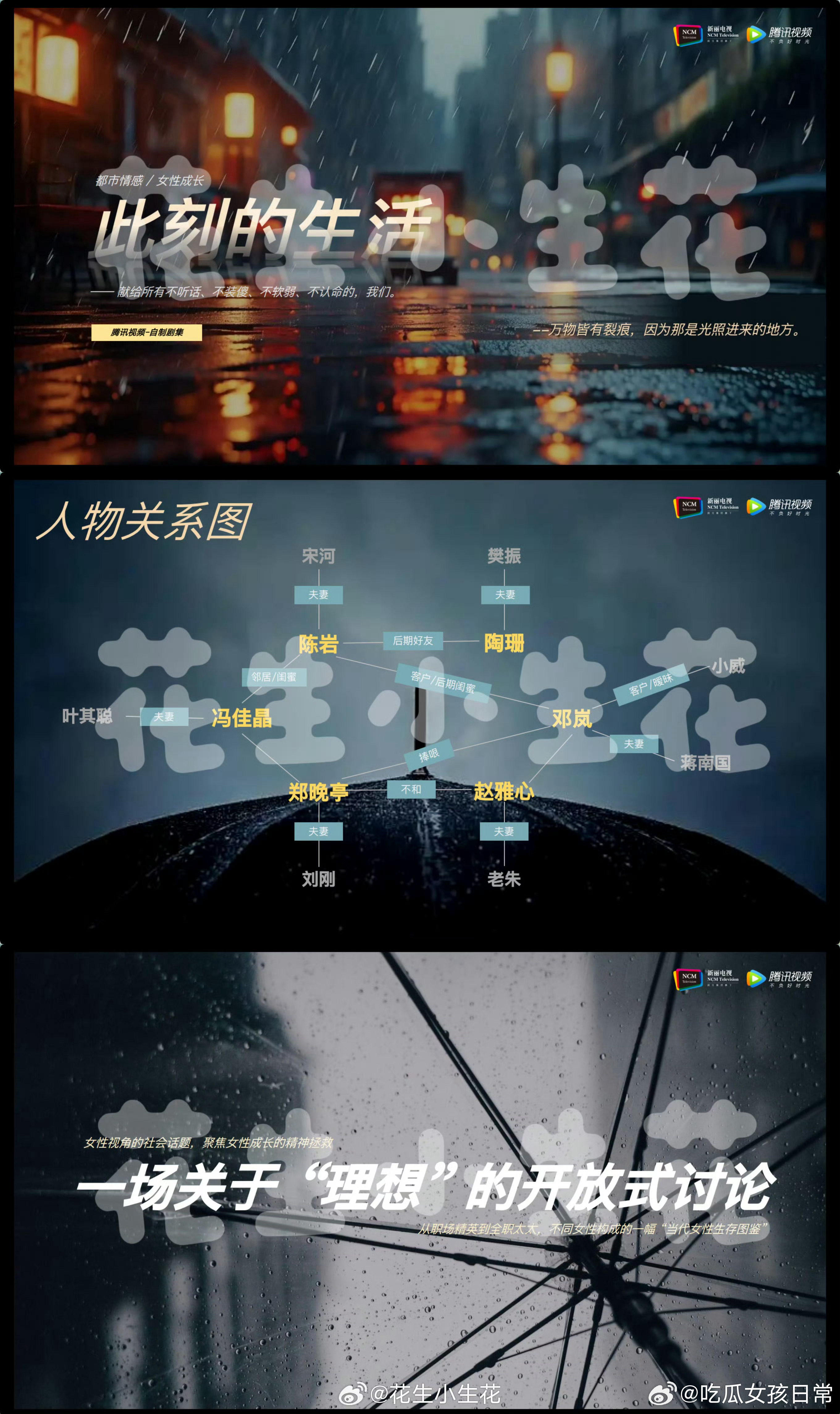 电视剧《此刻的生活》主演：唐嫣、俞飞鸿、娜扎、朱珠、张歆艺，全是美女阵容，10月
