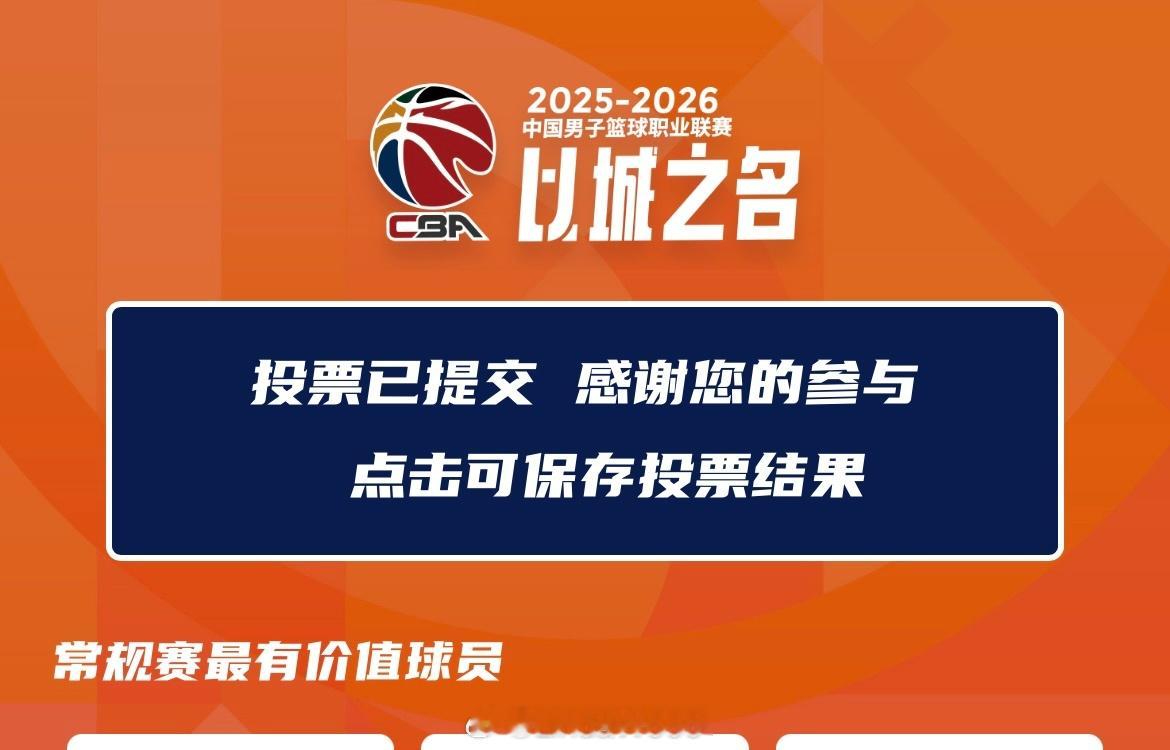 认真客观地投完了个人奖项今晚会陆续公布cba常规赛奖项公布