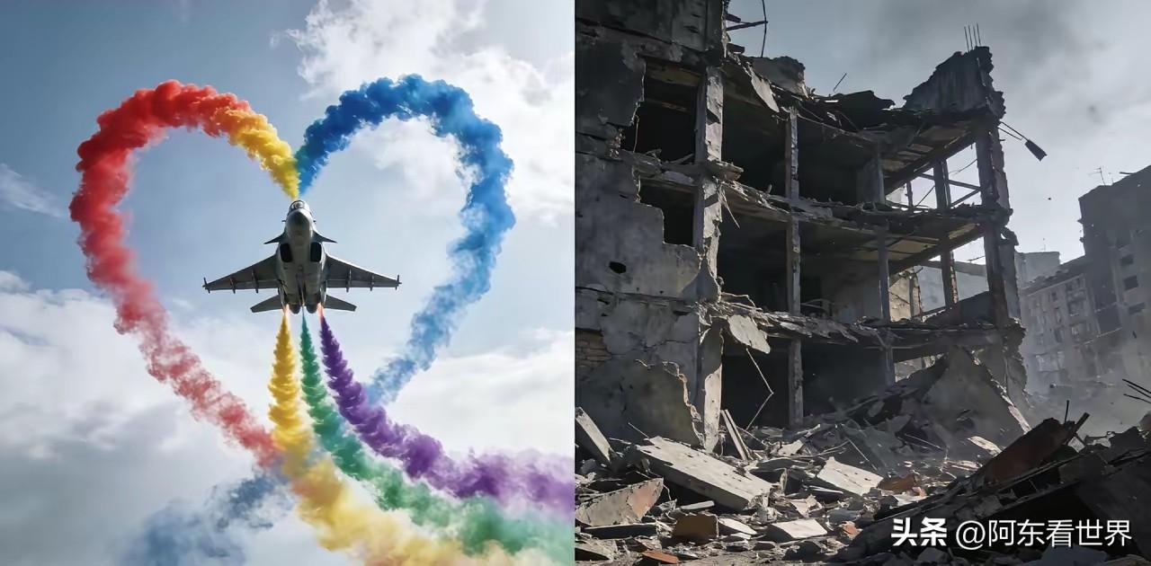 刷手机看到一位伊朗网友的留言，瞬间破防了。
他说：大半个地球还在战火里煎熬，只有