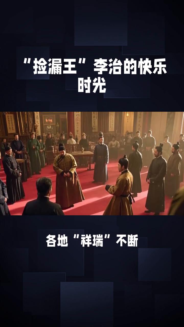 "捡漏王"李治的快乐时光。
唐朝盛世只知道贞观之治，别忘了还有个"捡漏王"。李治