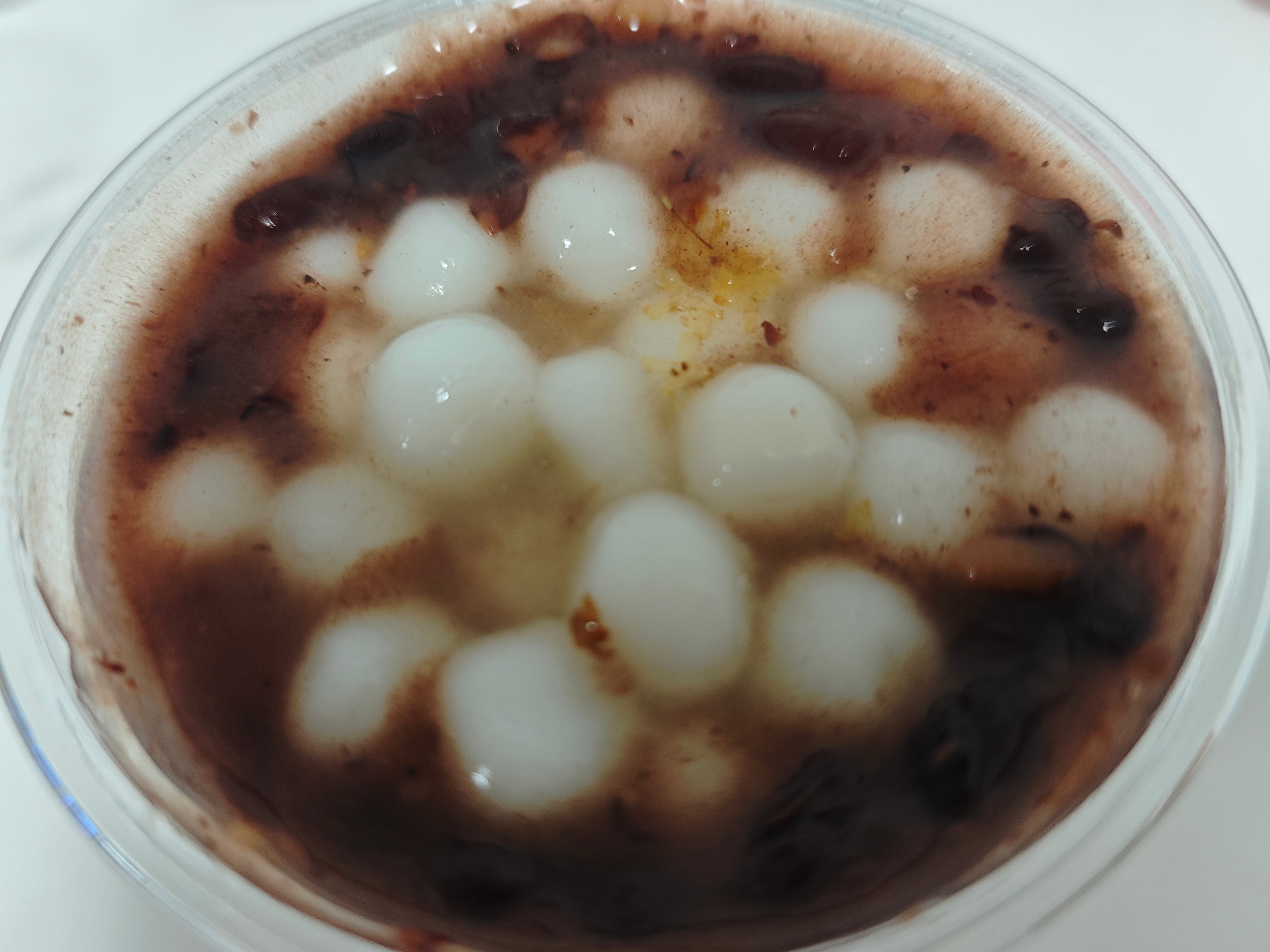 桂花红豆沙小圆子，高温+姨妈真的没有胃口，这一周主打一个活着就行