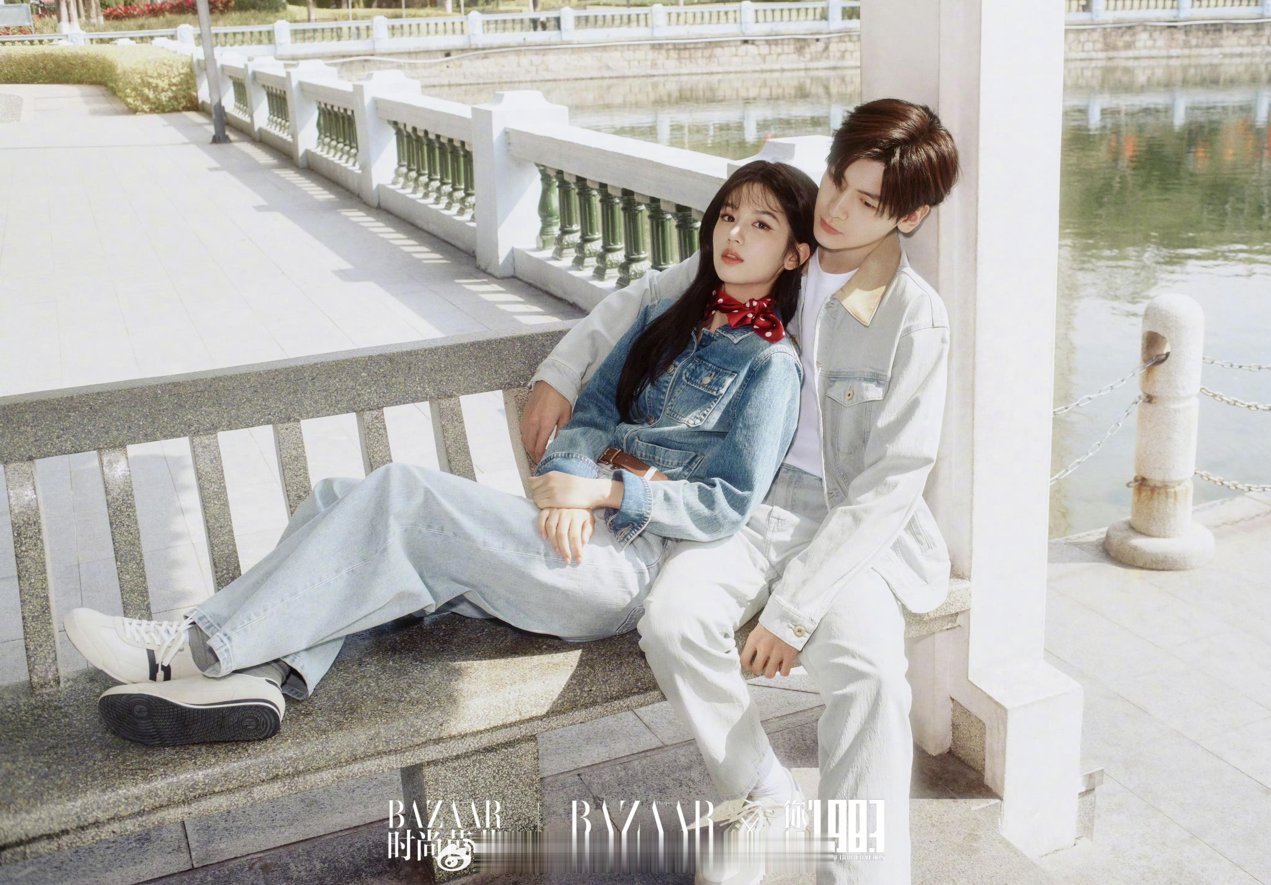 周也翟潇闻《你好1983》✖️时尚芭莎情人节大片，复古画报风！！