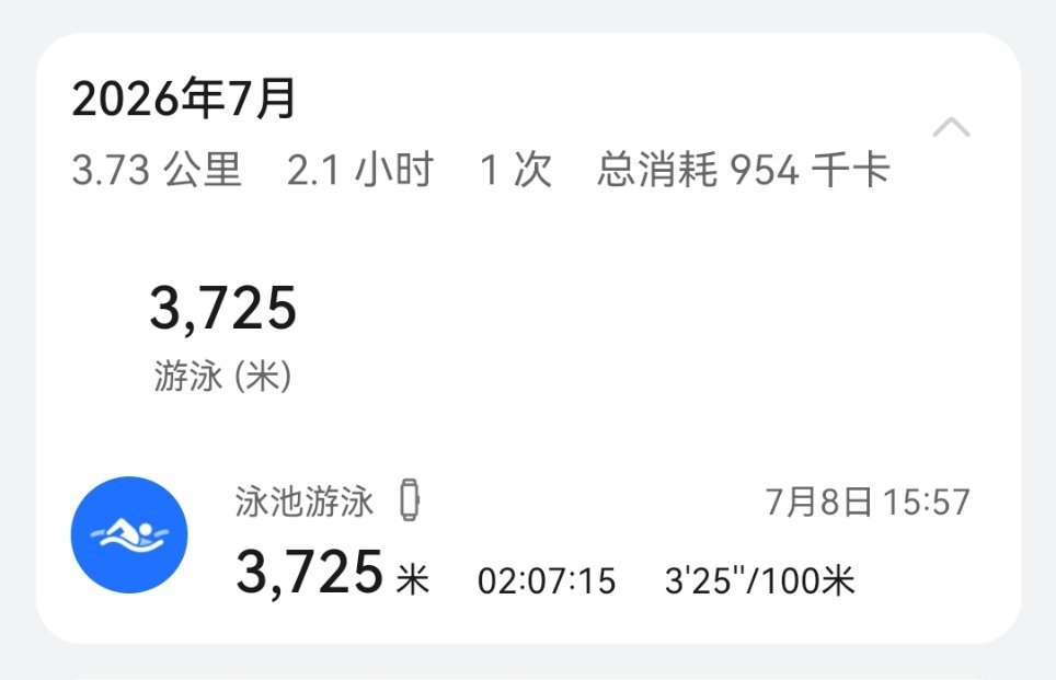 华为手环太棒了吧，游泳也能戴