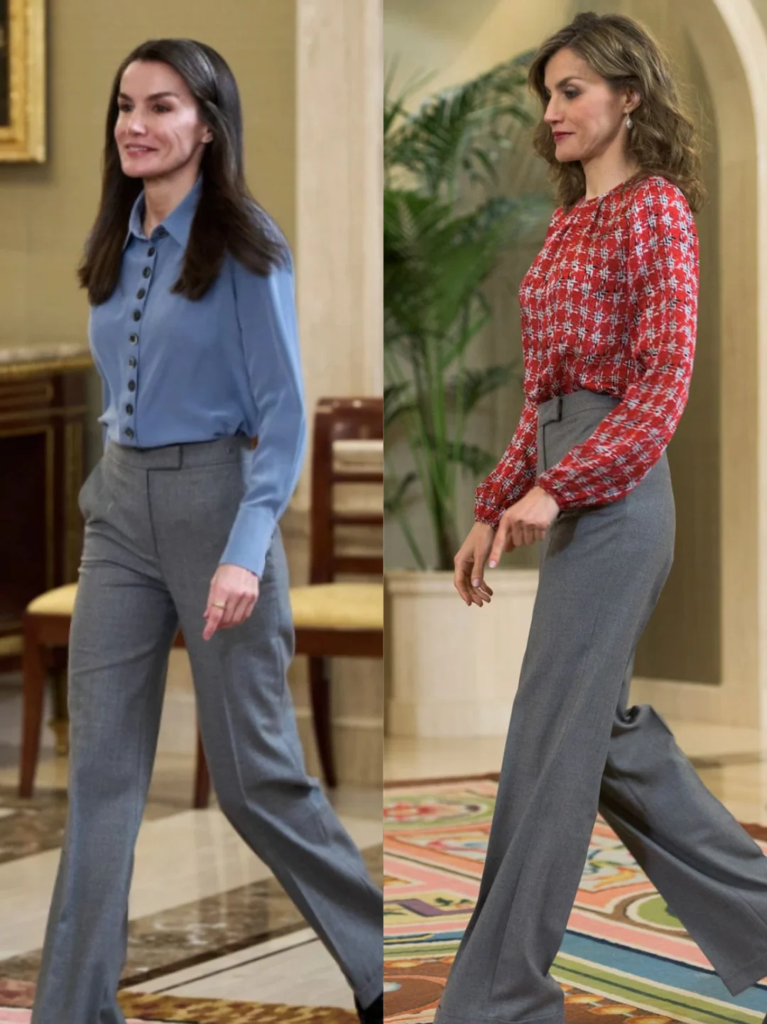 莱蒂齐亚王后丨出席活动穿了10年前的裤子