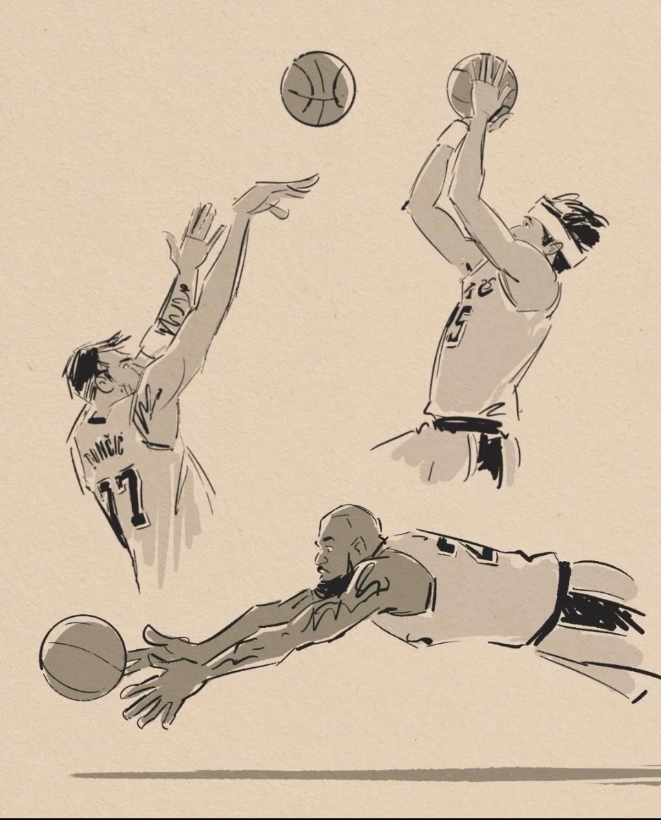 彩绘版里夫斯詹姆斯湖人国度东契奇