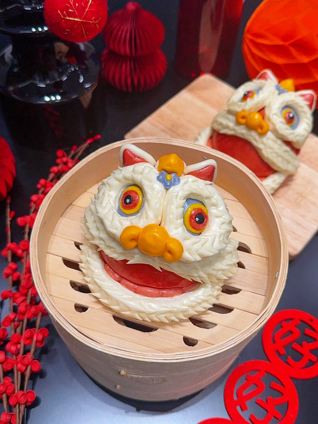 一代人有一代人的过年仪式感🧧叮咚醒狮花馍