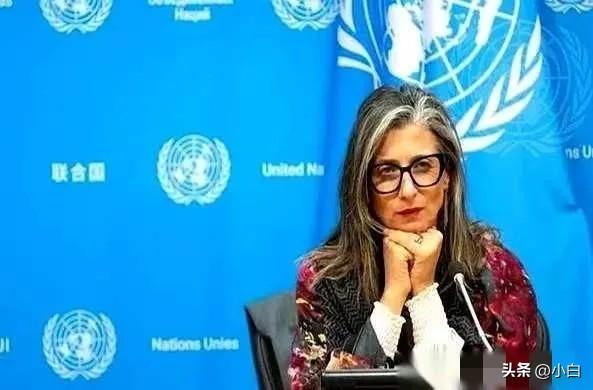 联合国里，终于来了个狠人。
一个叫阿尔巴内塞的女人，当着全世界的面，把一份报告直