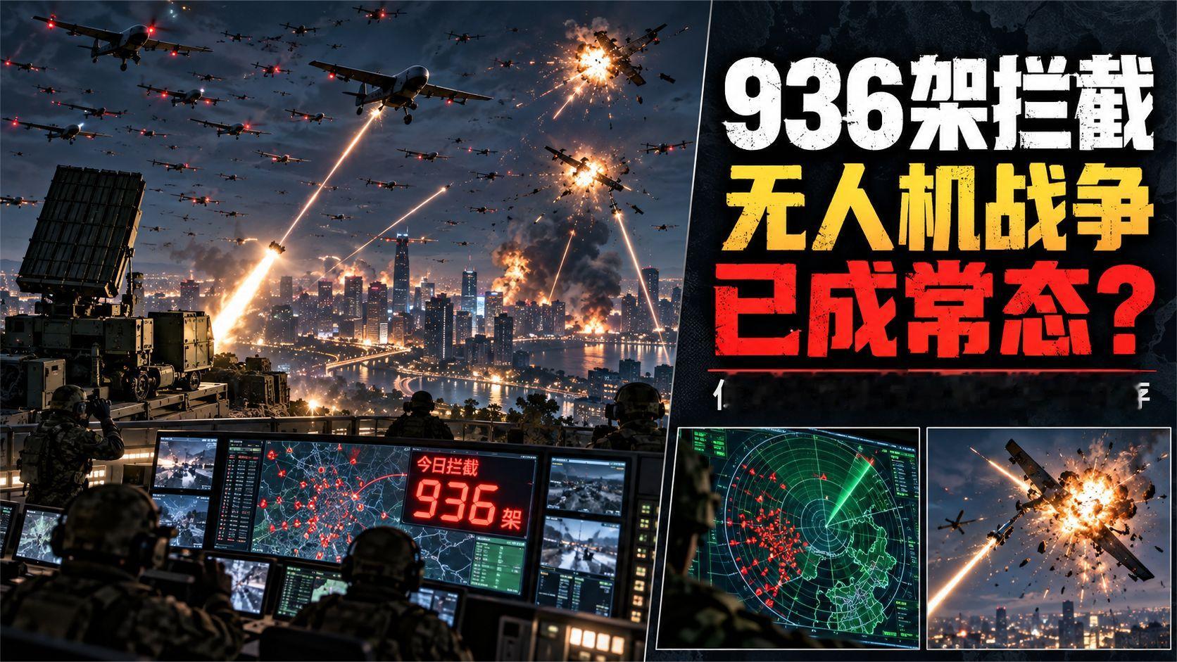 一天拦截936架无人机，无人机战争已成常态？