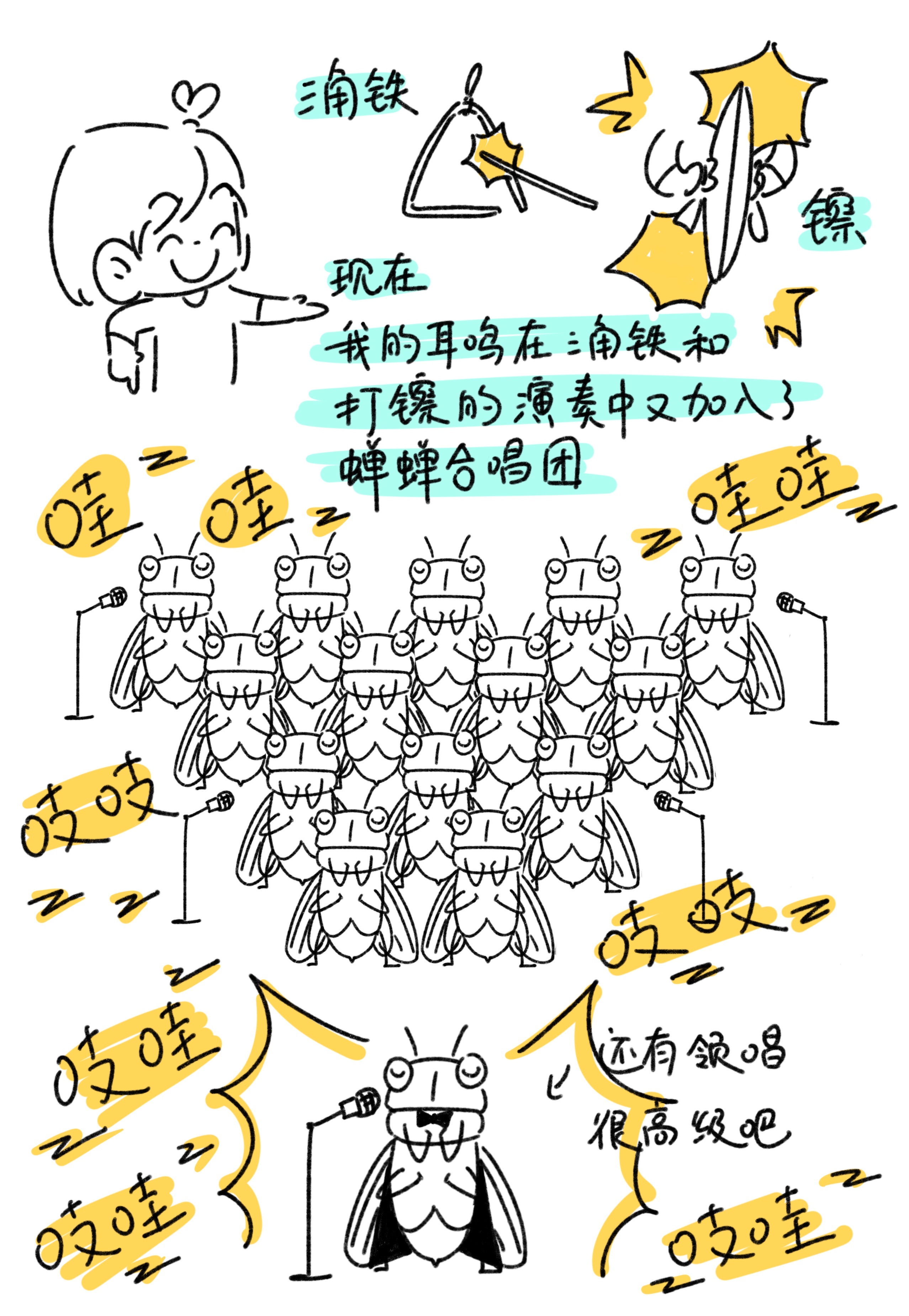 虫虫家的日常 一切发生皆有利于我，耳鸣可以提醒我该睡觉了[doge] ​​​
