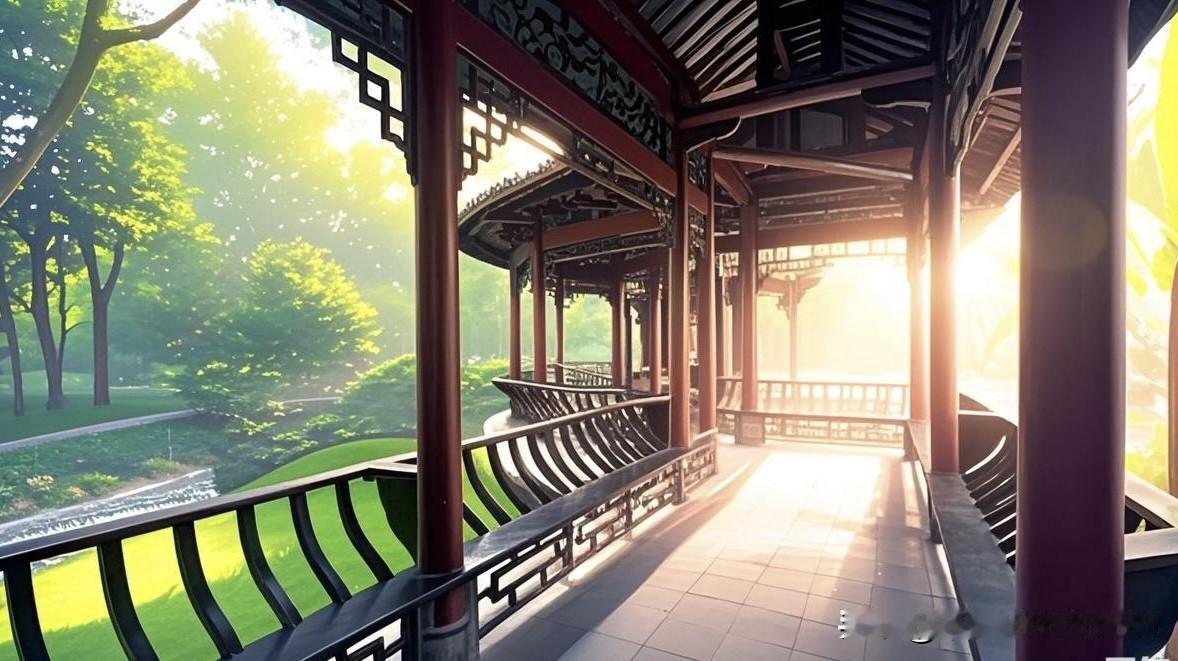 上周六下午绕着小区外的河滨绿道走了三公里，脚酸得不行的时候刚好撞见那座藏在水杉林