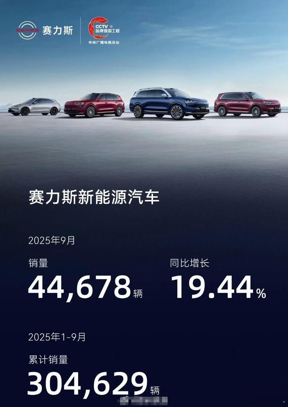 今天的新势力阵营里，赛力斯是非常强势的一个力量。9月份的销量数据公布了，赛力斯销