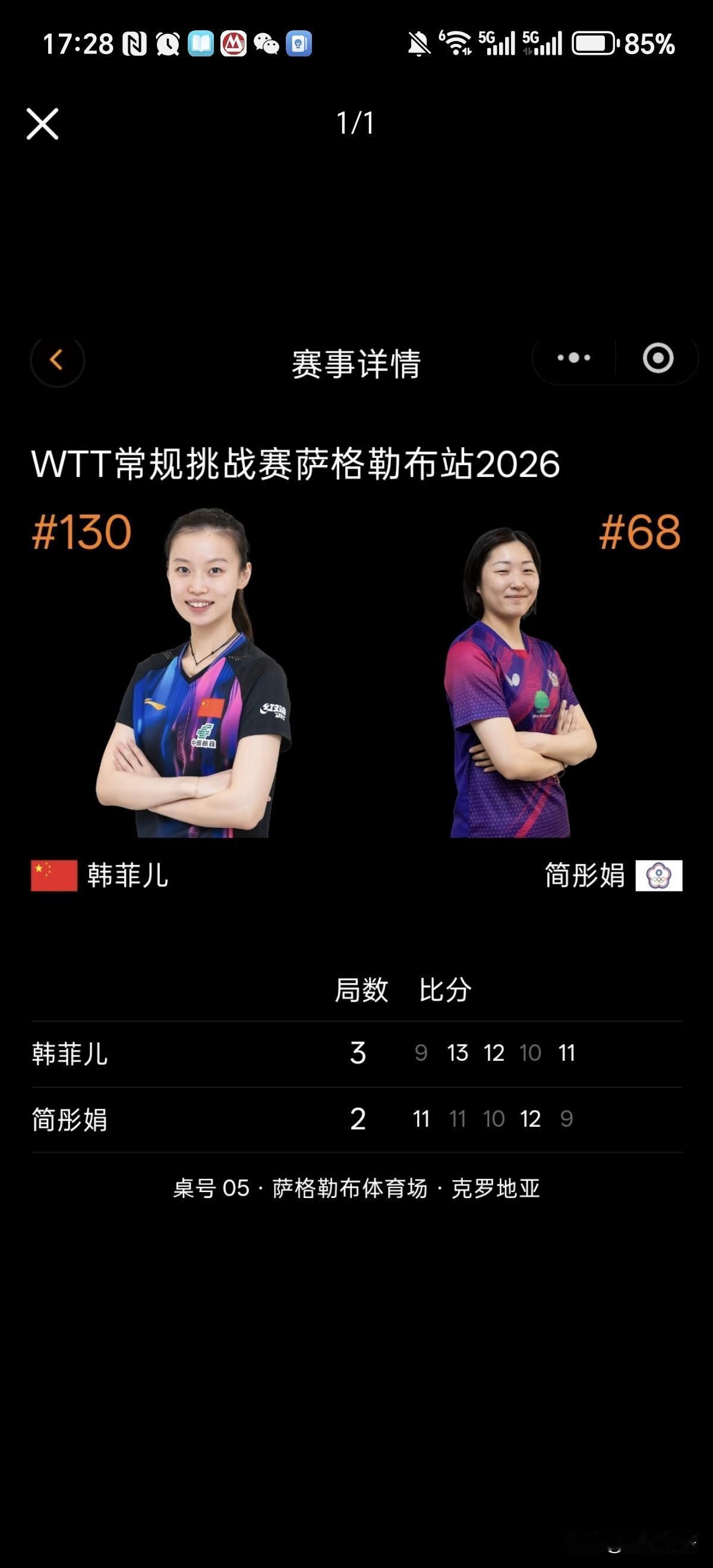 单晓娜打一般削球手还是挺厉害的。
刚刚结束的女单资格赛第三轮中，单晓娜3-0杨屹