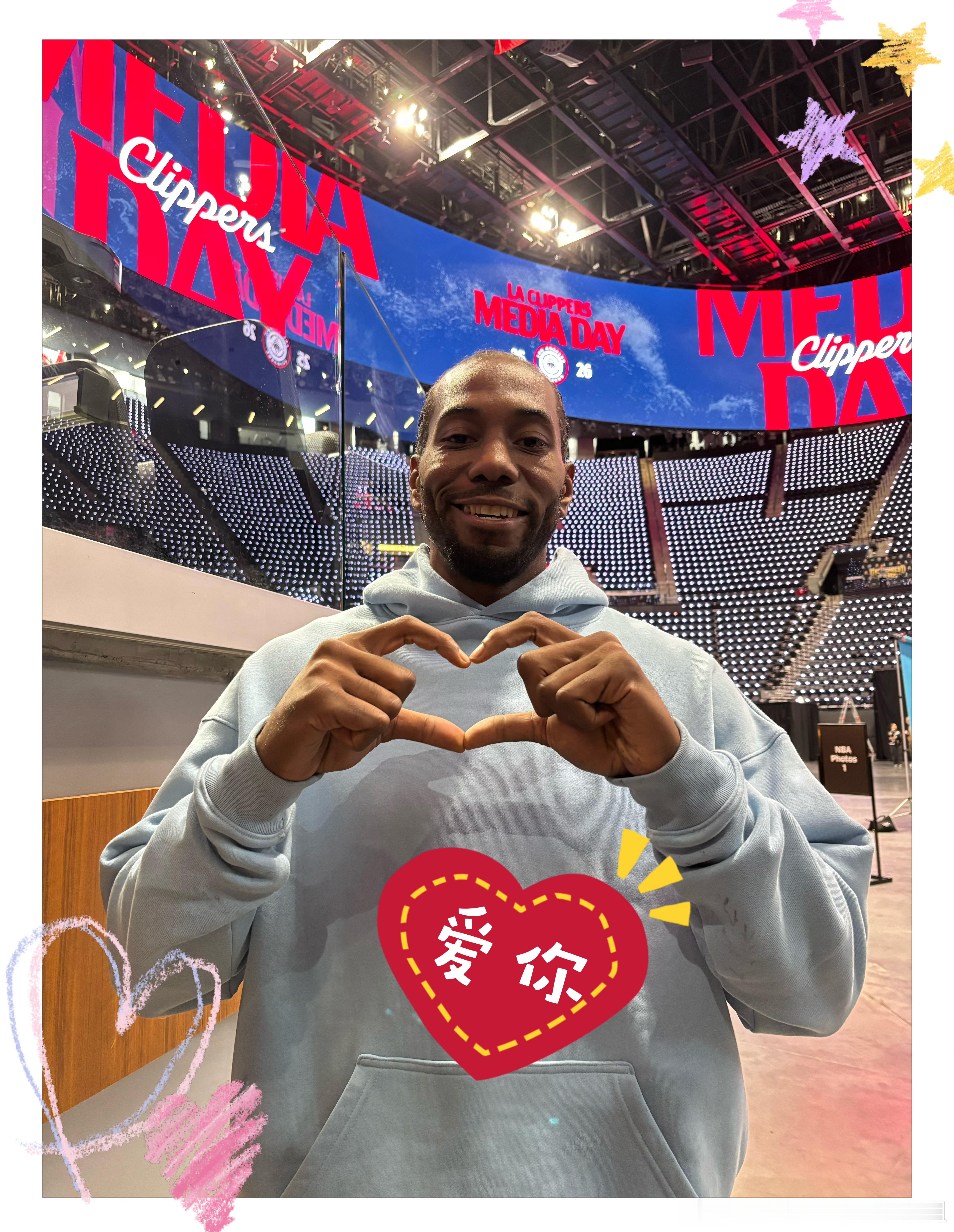 nba快船 新鲜热乎，可爱警告‼️  ​​​
