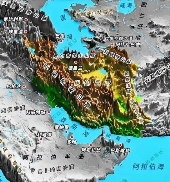 难怪说伊朗是帝国的坟墓，就这地形，谁看谁都会傻眼，谁跟伊朗作对，谁就不好受。所以