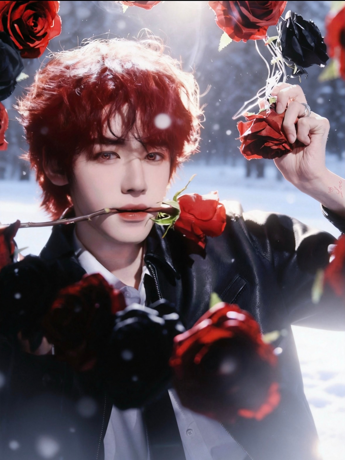 宋亚轩染红发了那么模糊的画质都抵挡不住宋亚轩的帅红发和他好适配🌹吸血鬼伯爵 