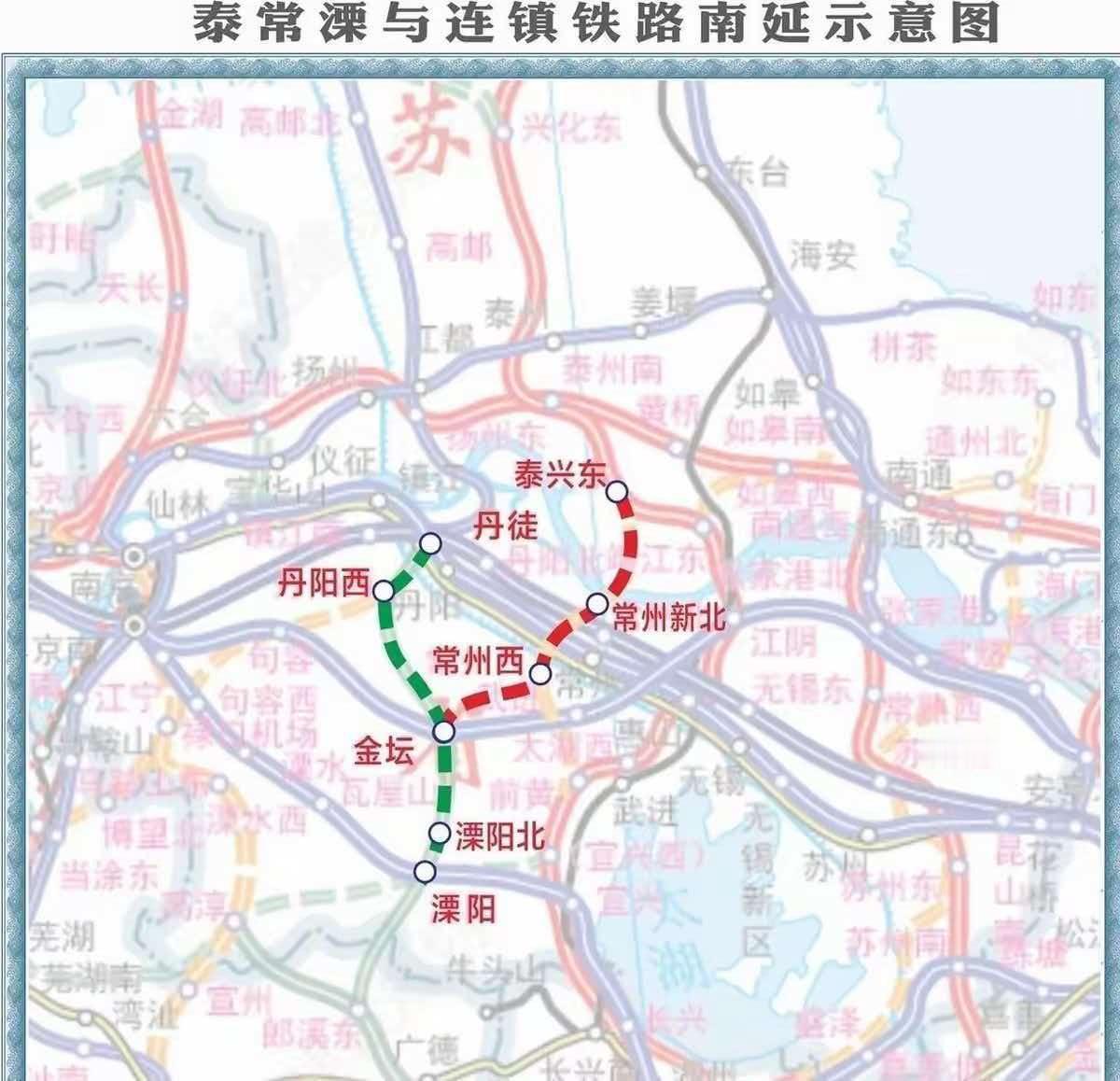 江苏苏南五座城市东西之间铁路线路非常饱满，已经开通的铁路超过5条，但是五座城市都
