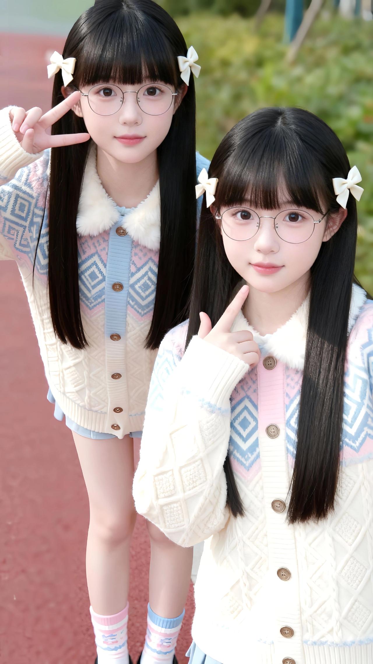 甜系女孩 清纯甜美 也太可爱了吧 元气少女 漂亮女孩