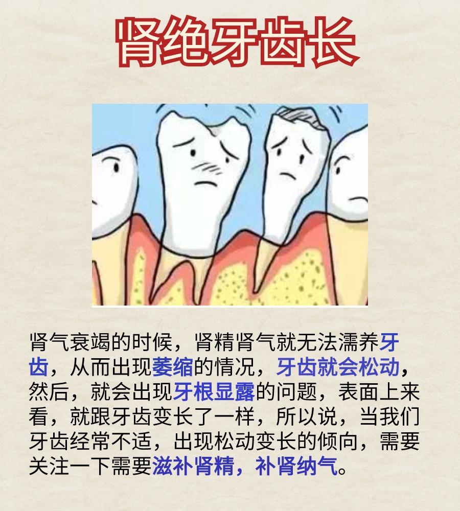 肾绝牙齿长，脾绝人中平，肝绝舌卷缩#健康养生#