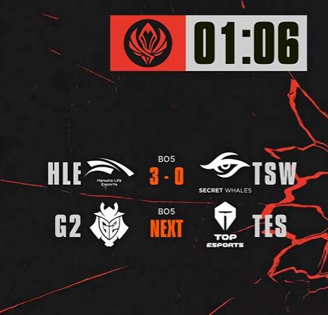 今日预测：TES 3-0 G2 HLE虐泉TSW HLE好强Gumayusi致敬