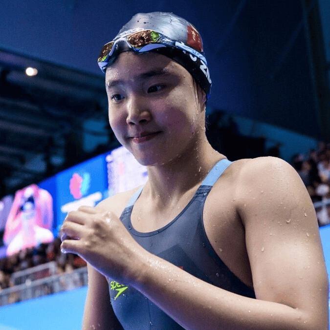7月31日，世界泳联世锦赛女子4×200米自由泳接力决赛的比赛当中，由柳雅欣、杨