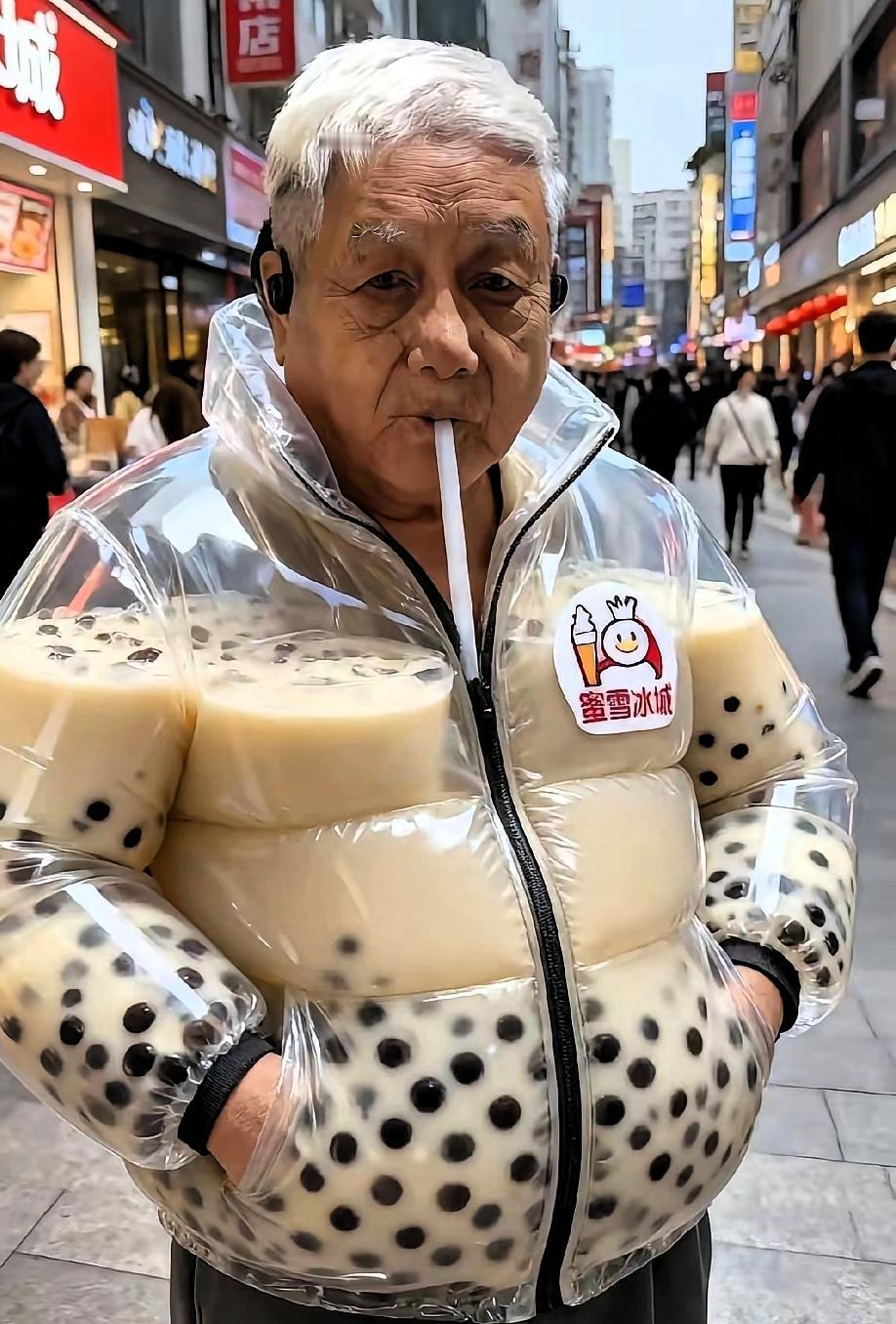 这衣服也太赞了吧！为吸引顾客，蜜雪冰城也是拼了，居然能想出那么有意思的创意！把奶