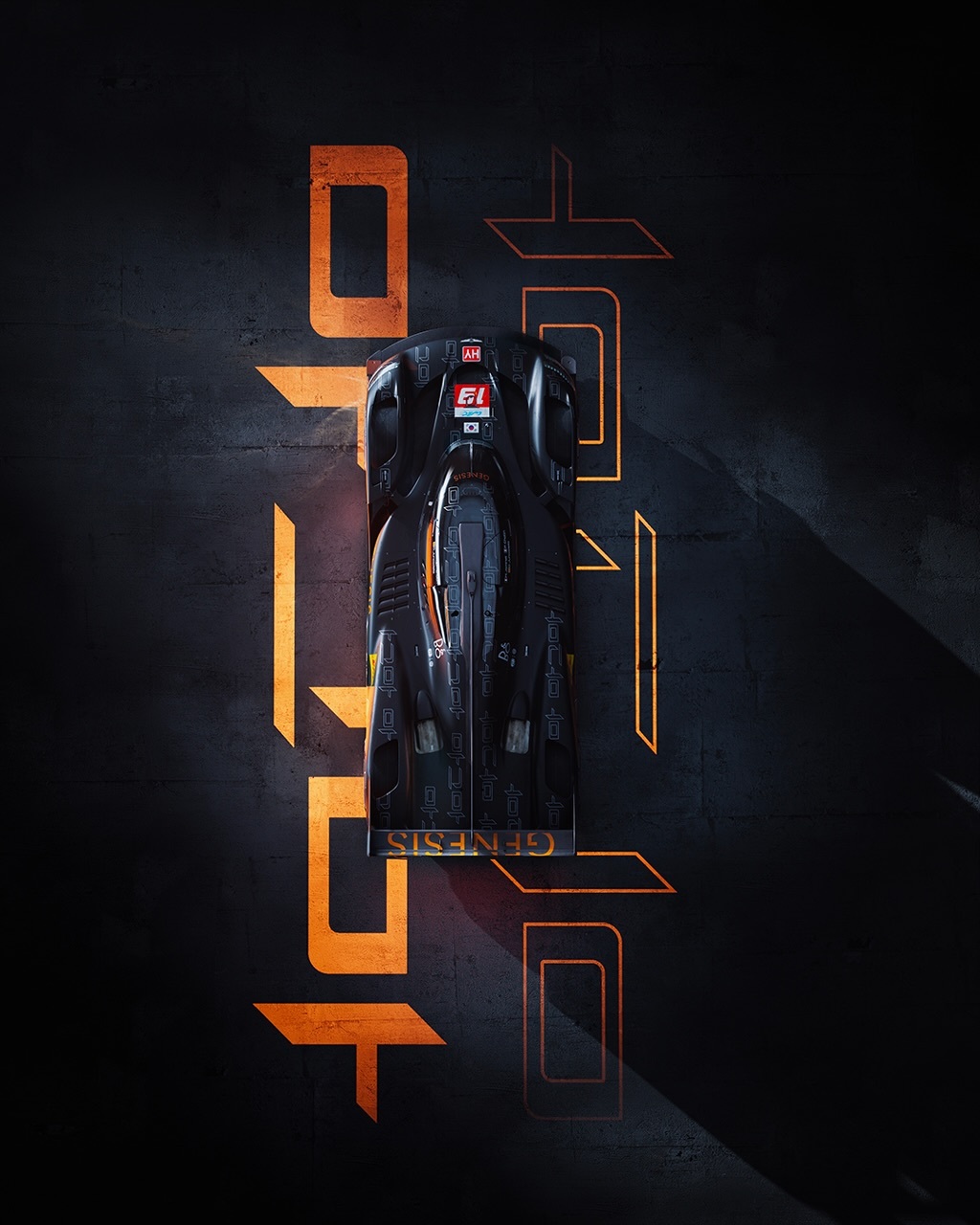 捷尼赛思19号GMR-001的参赛涂装也正式公布了，一如昨天的猜想，是黑色车身的