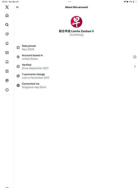 再加一个：联合早报，在新加坡但是vpn挂美国。 ​​​​