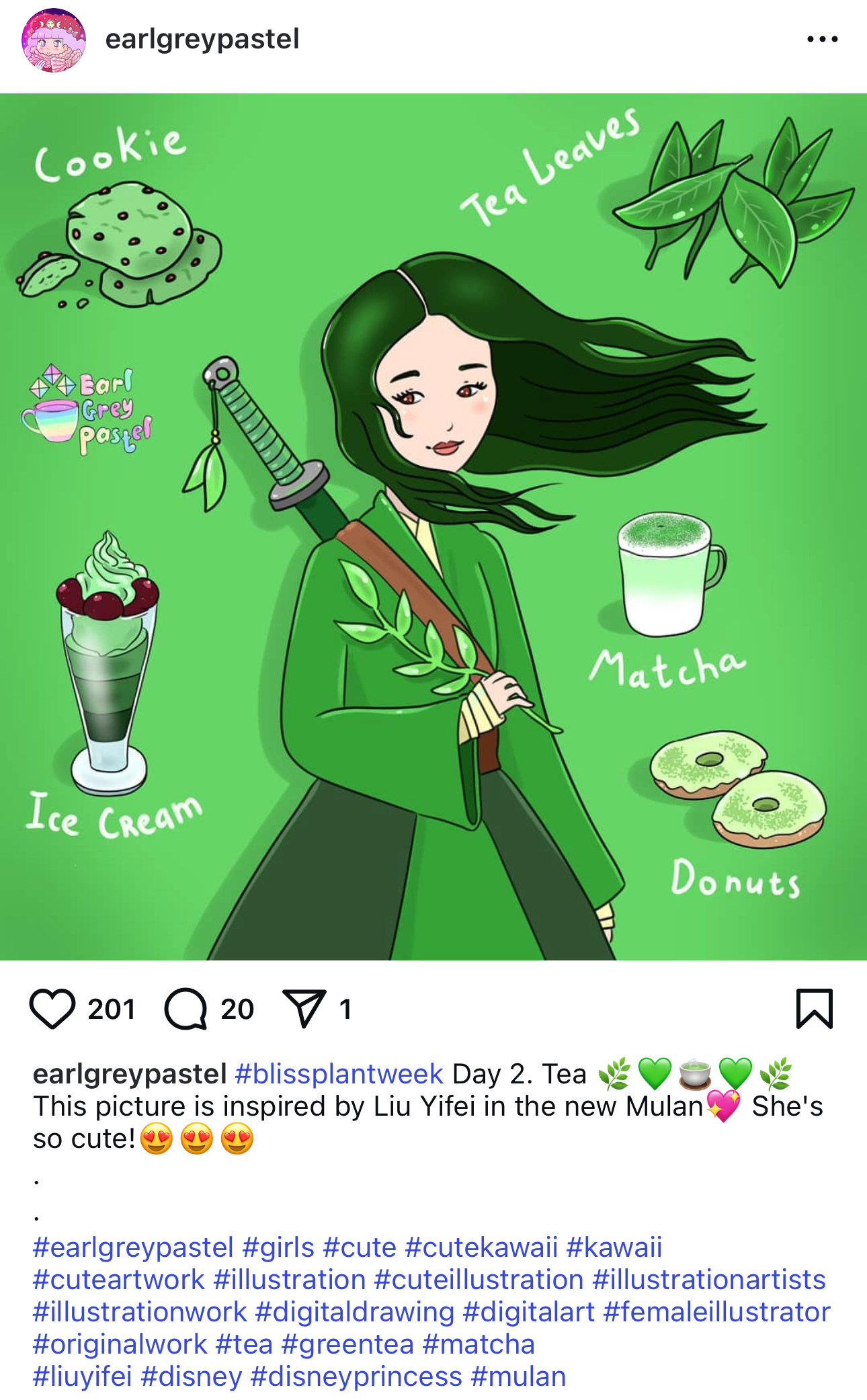 刘亦菲 lyf 花木兰 earlgreypastel来自Ins上的artist的