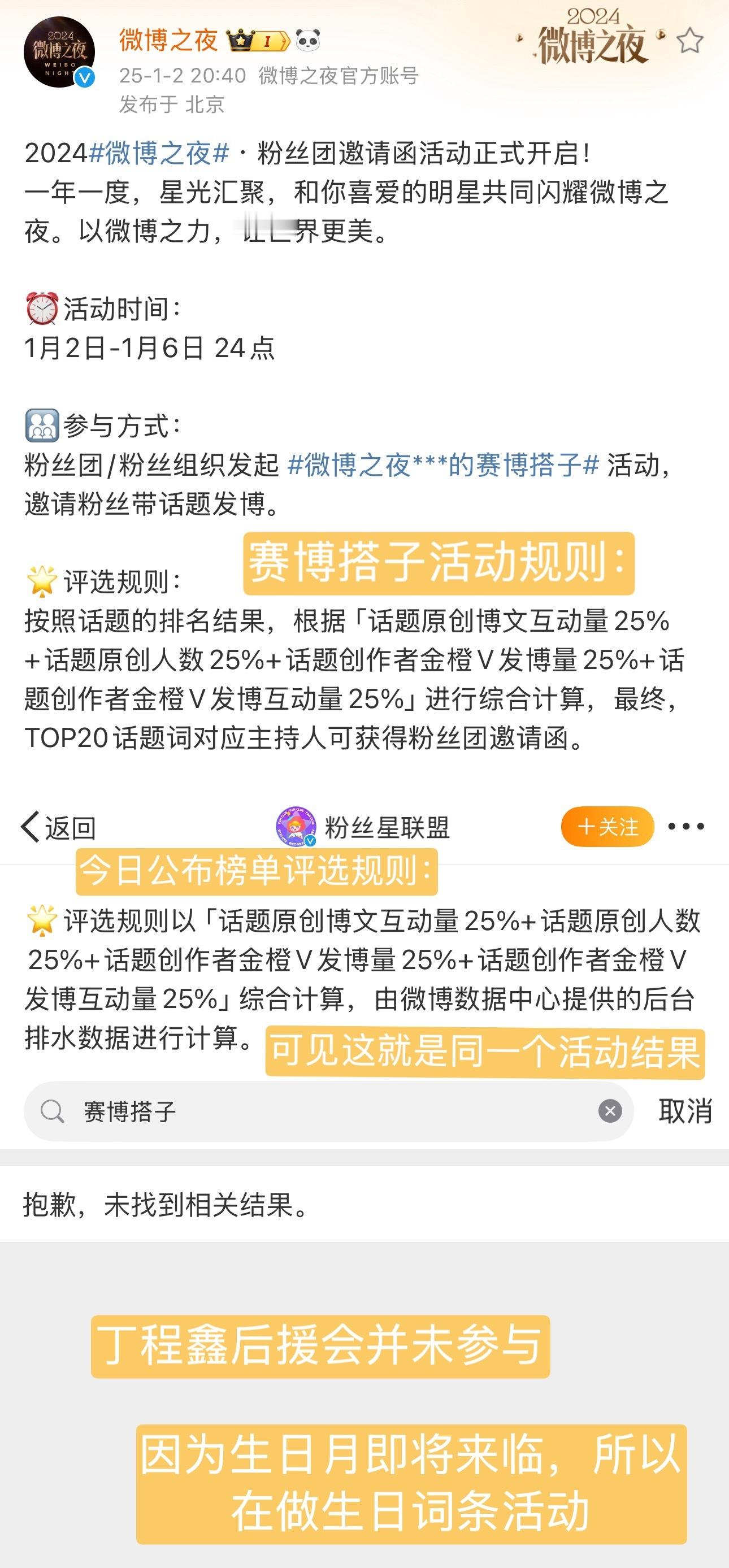 我们没有参加的活动，何来“被清水”一说呢？微博赛博搭子这个活动重头在主持人发博量