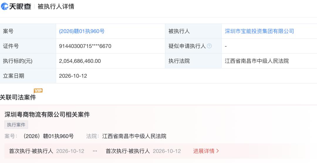 被执行金额超490亿元，昔日大佬成了“老赖”？

宝能集团及及其法定代表人姚振华