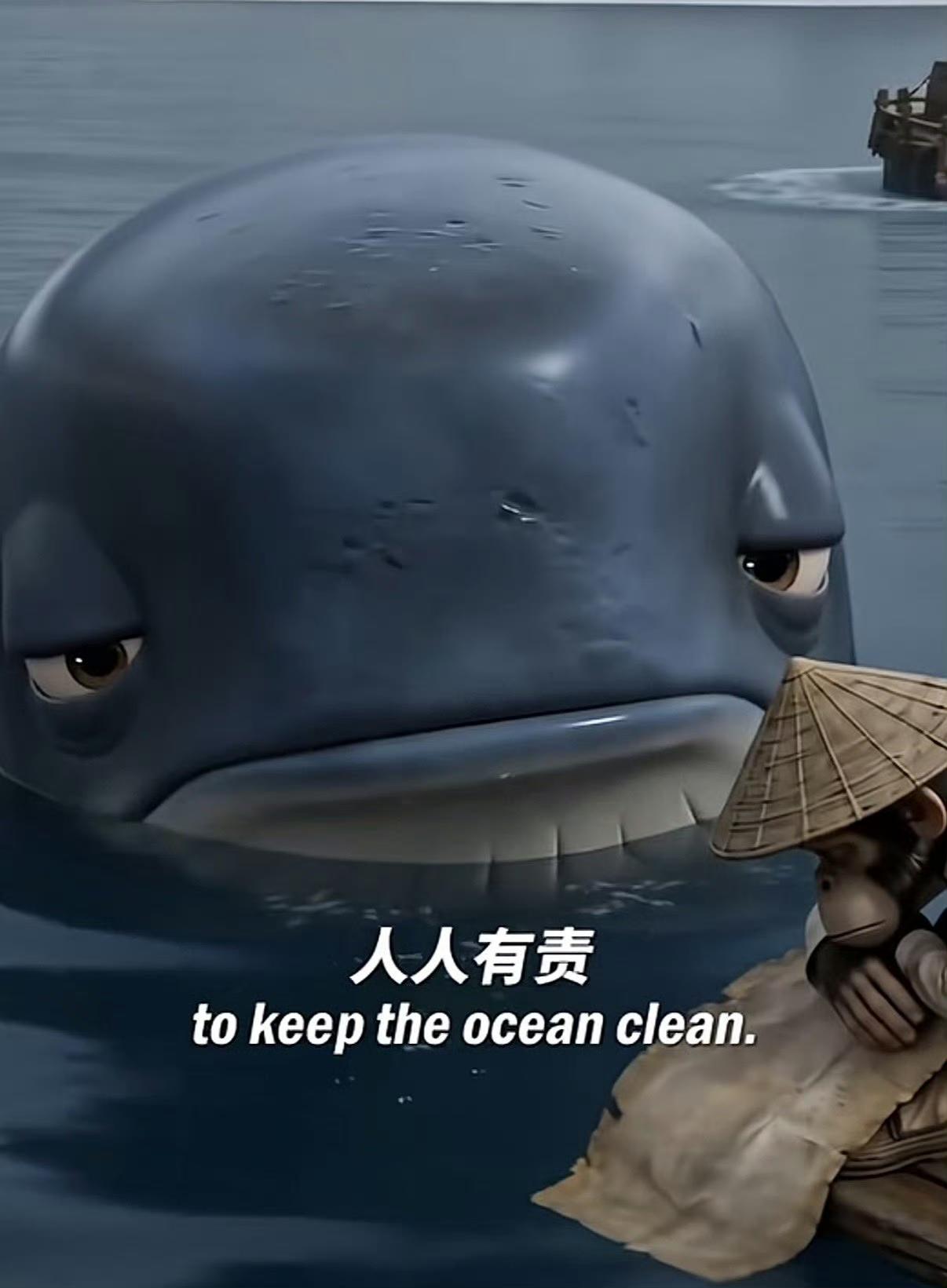 中国军号海外X（原推特）账号发贴批评菲律宾渔船在黄岩岛附近海域泄漏燃油，配图是那