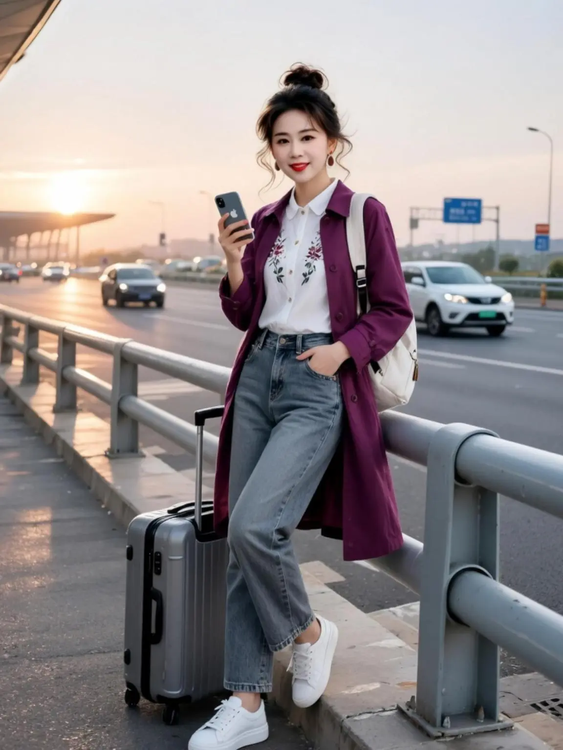 AI黄昏旅拍 随变ai随便玩