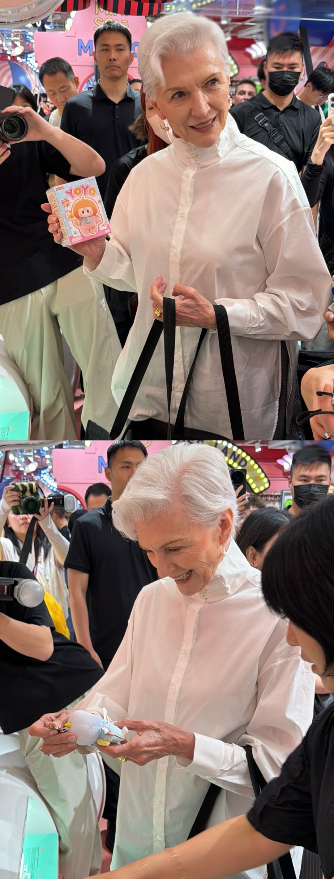上海真是一座充满惊喜的城市上海也太容易偶遇名人了！居然碰到梅耶马斯克沉浸式拆盲盒