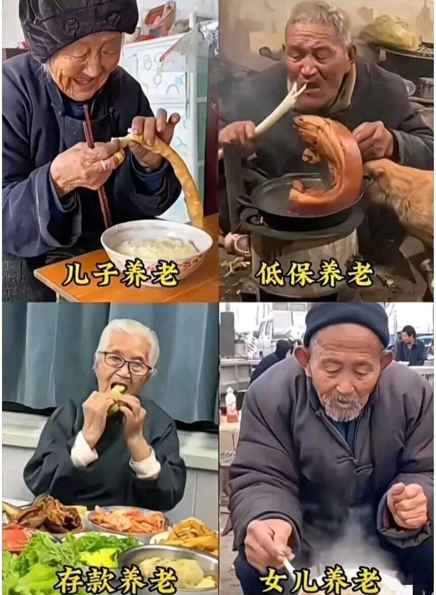 你发现没有？人老了，基本大致分为这4种养老，你是属于哪一种呢？

最近总在小区里