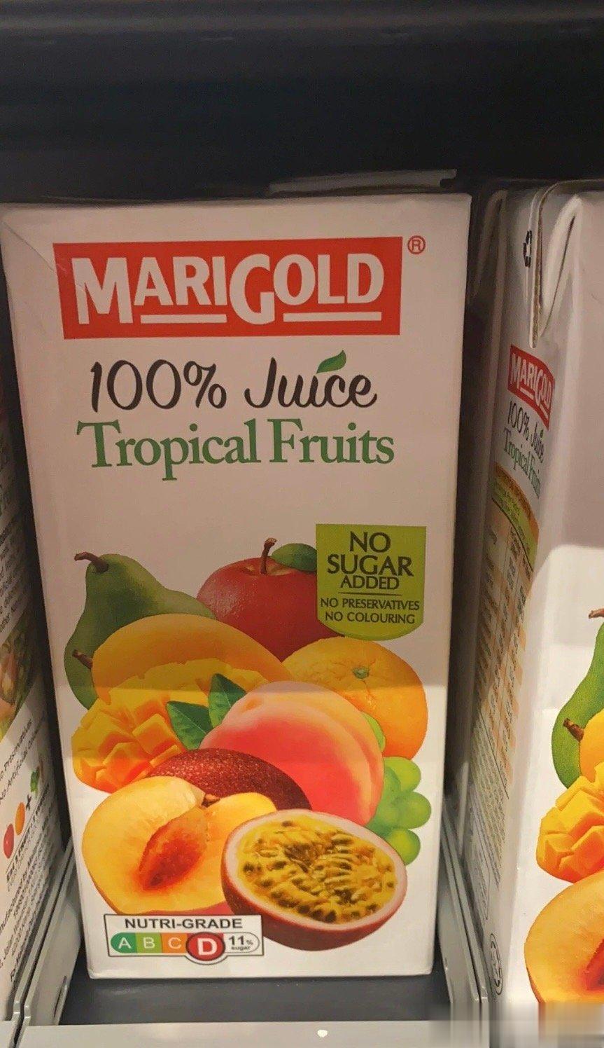 新加波开始强制饮料贴上健康评级标签。[微风]D是不好的，A是最好的。居然很多果汁