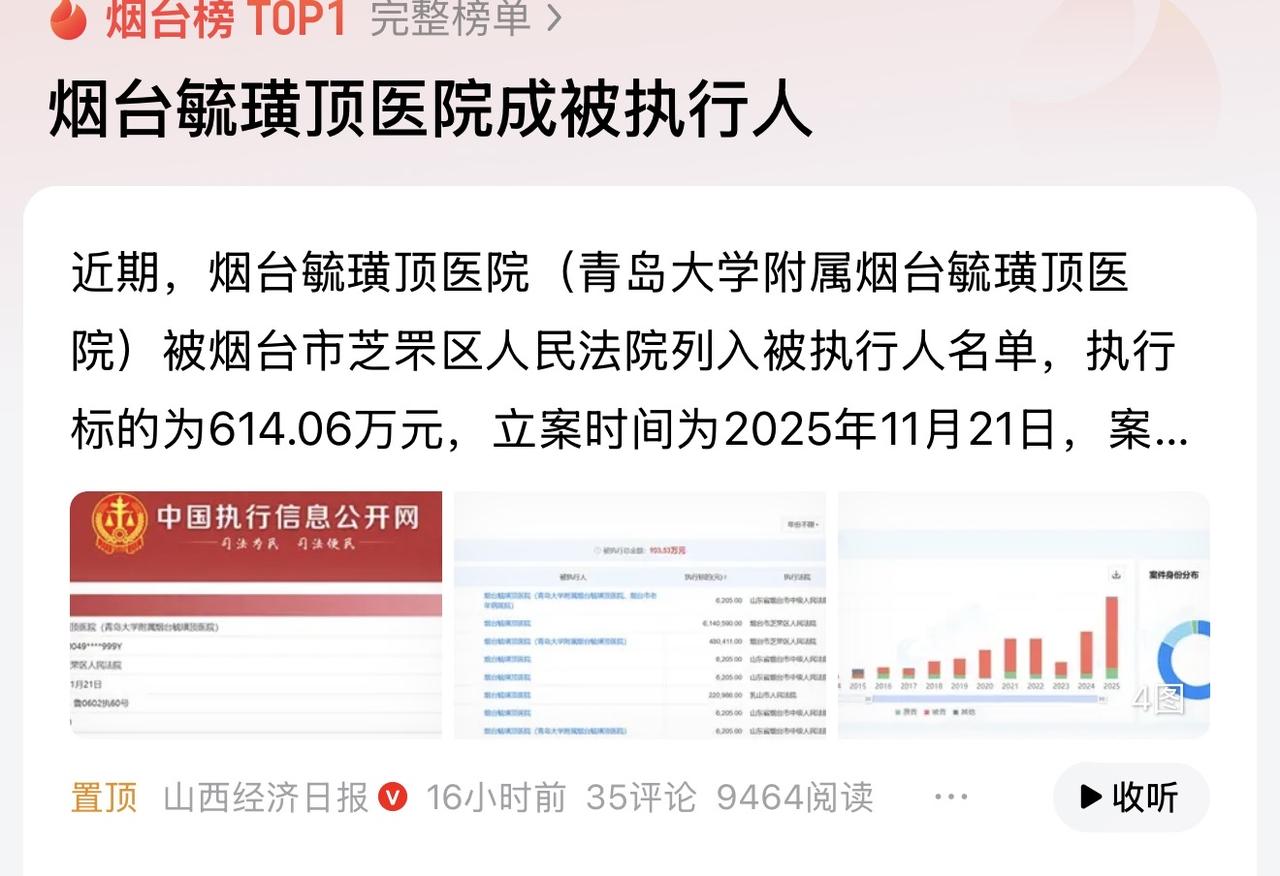 毓璜顶医院成为被执行人先后被多家媒体报道，其实单纯从医疗水平角度来说，毓璜顶医院