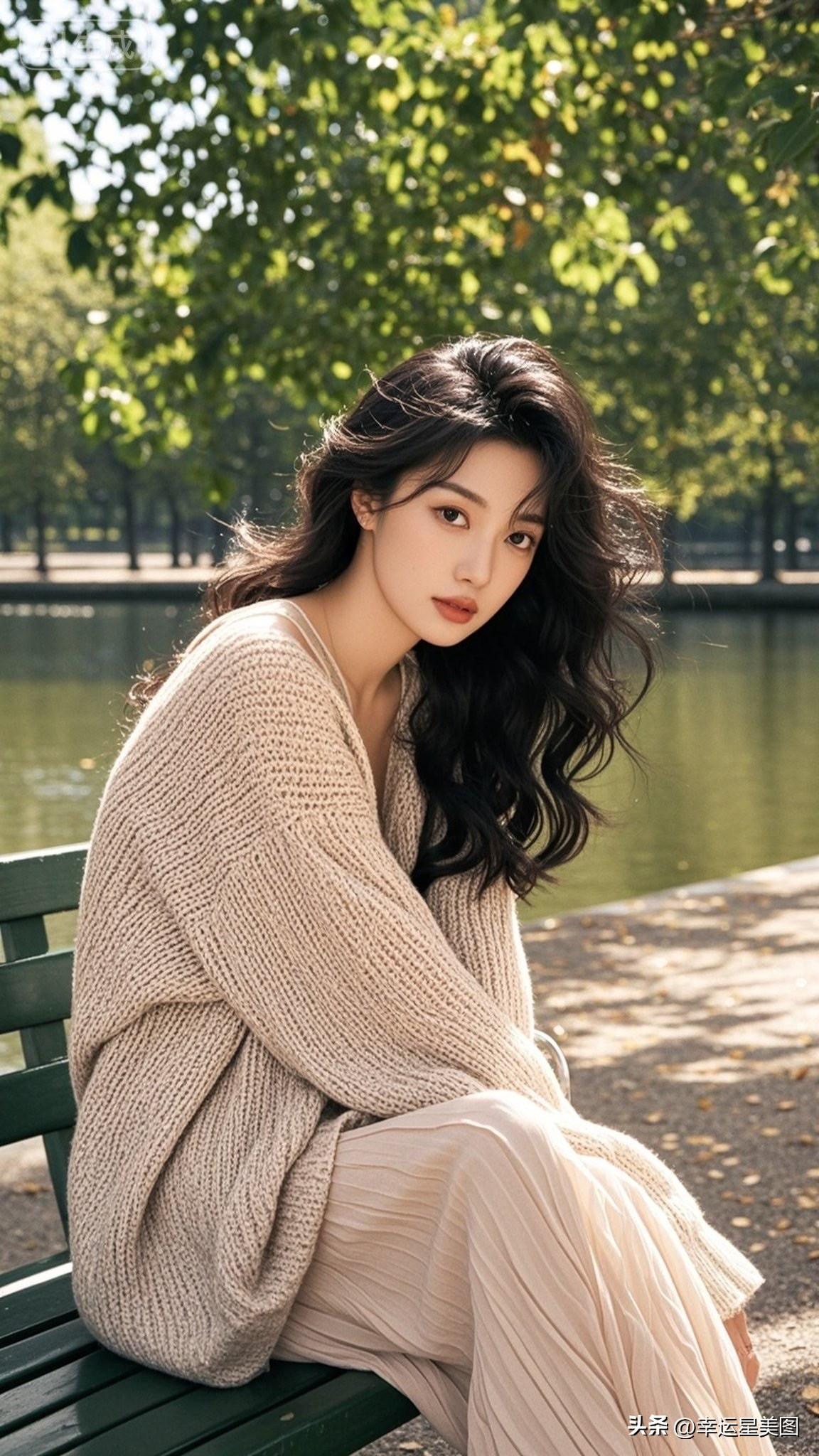 在绿意盎然的公园里，享受宁静的午后时光。