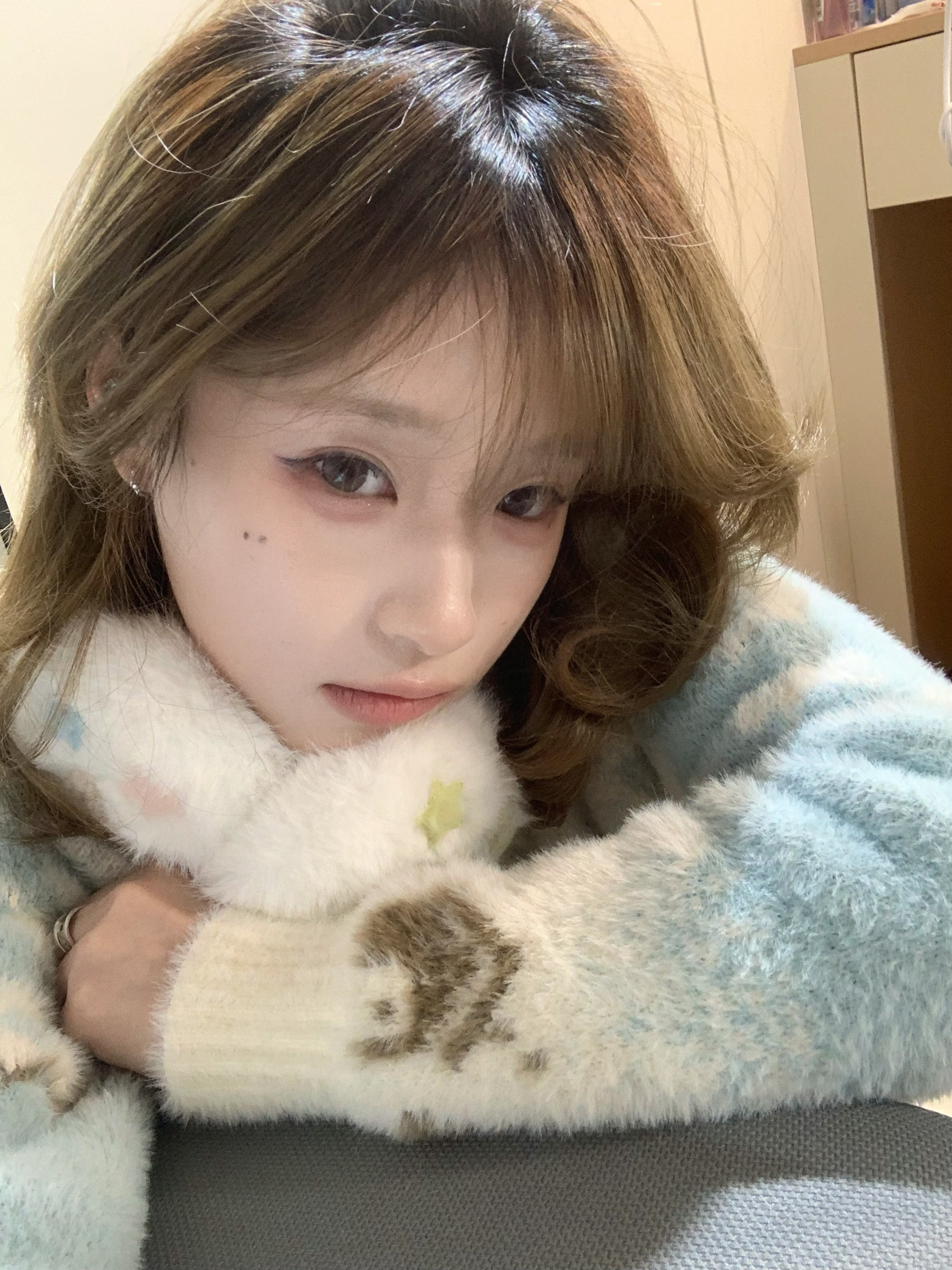 ❄️附赠一张小刀一套 日落公园眼珠 泰奶茶拍摄 苹果xr 耳罩hucares打底