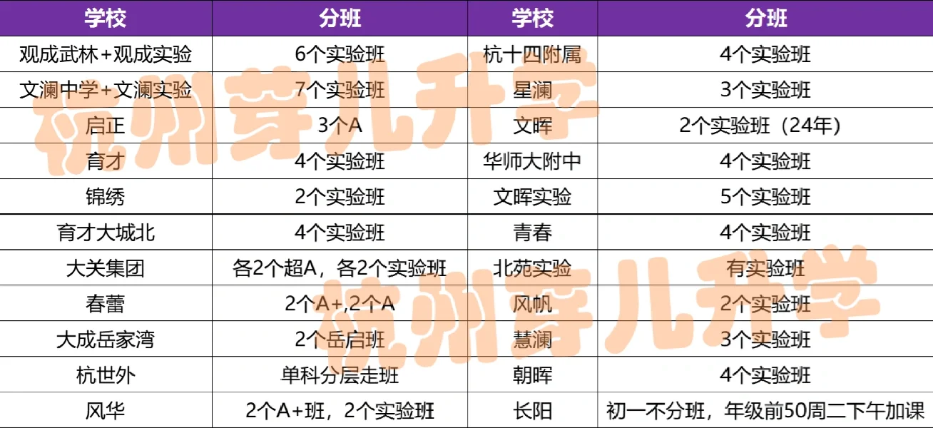 🔥杭州初中实验班盘点！分班考怎么准备？