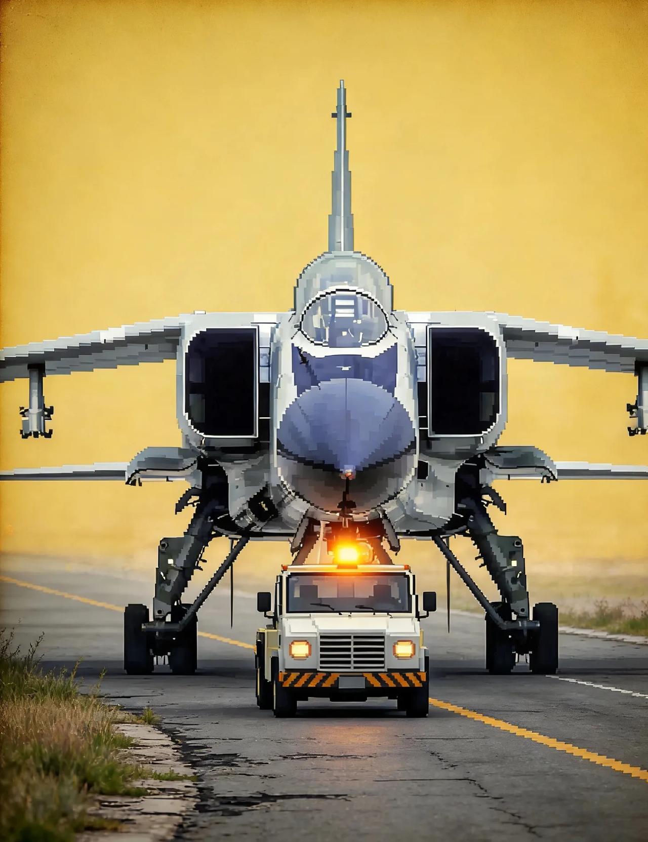 像素画·突击多面手飞豹歼击轰炸机。