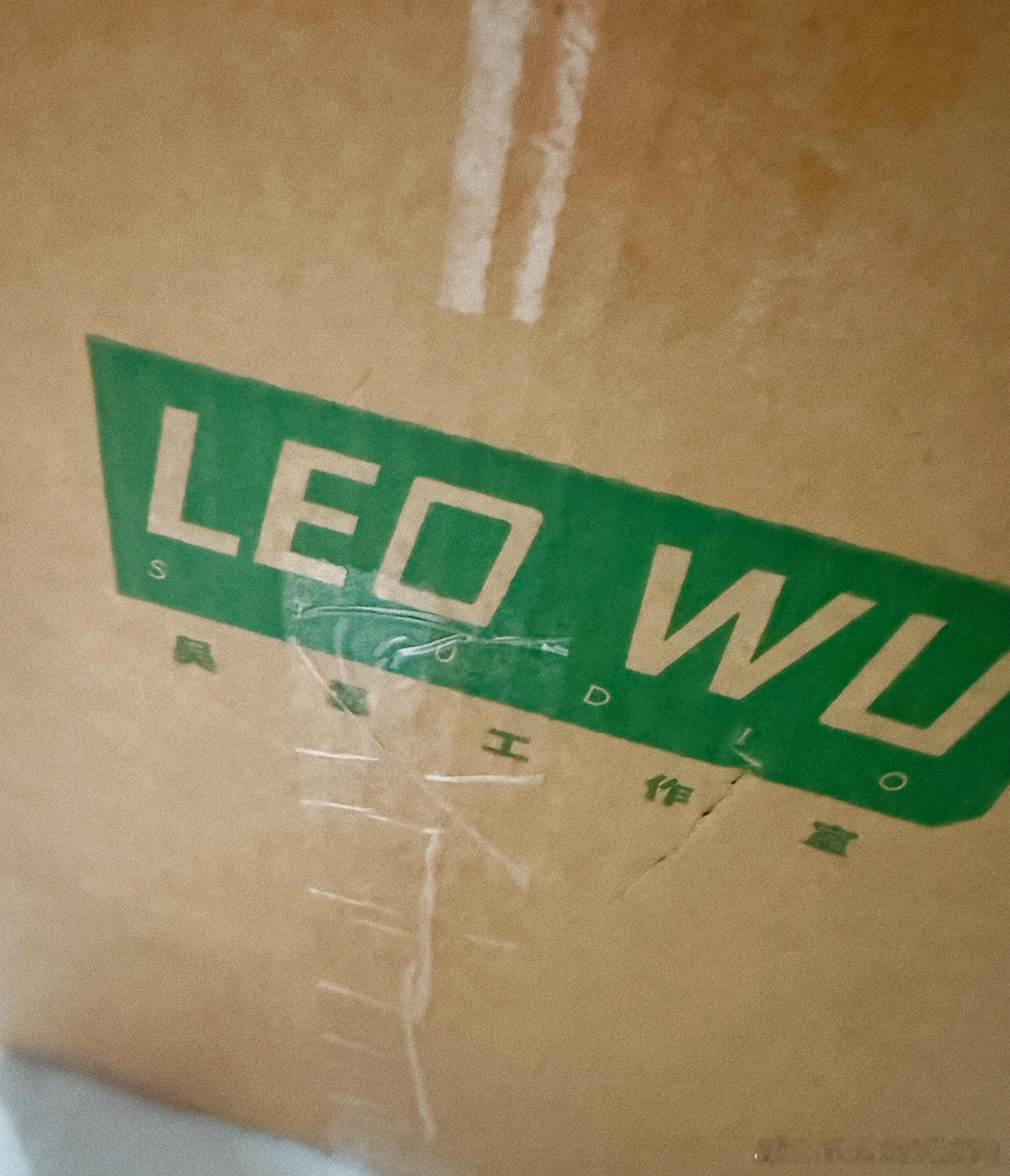 啊啊啊啊啊啊准备出门工作，打开门发现吴磊bb今年的年礼到了！是一个超大的箱子，不