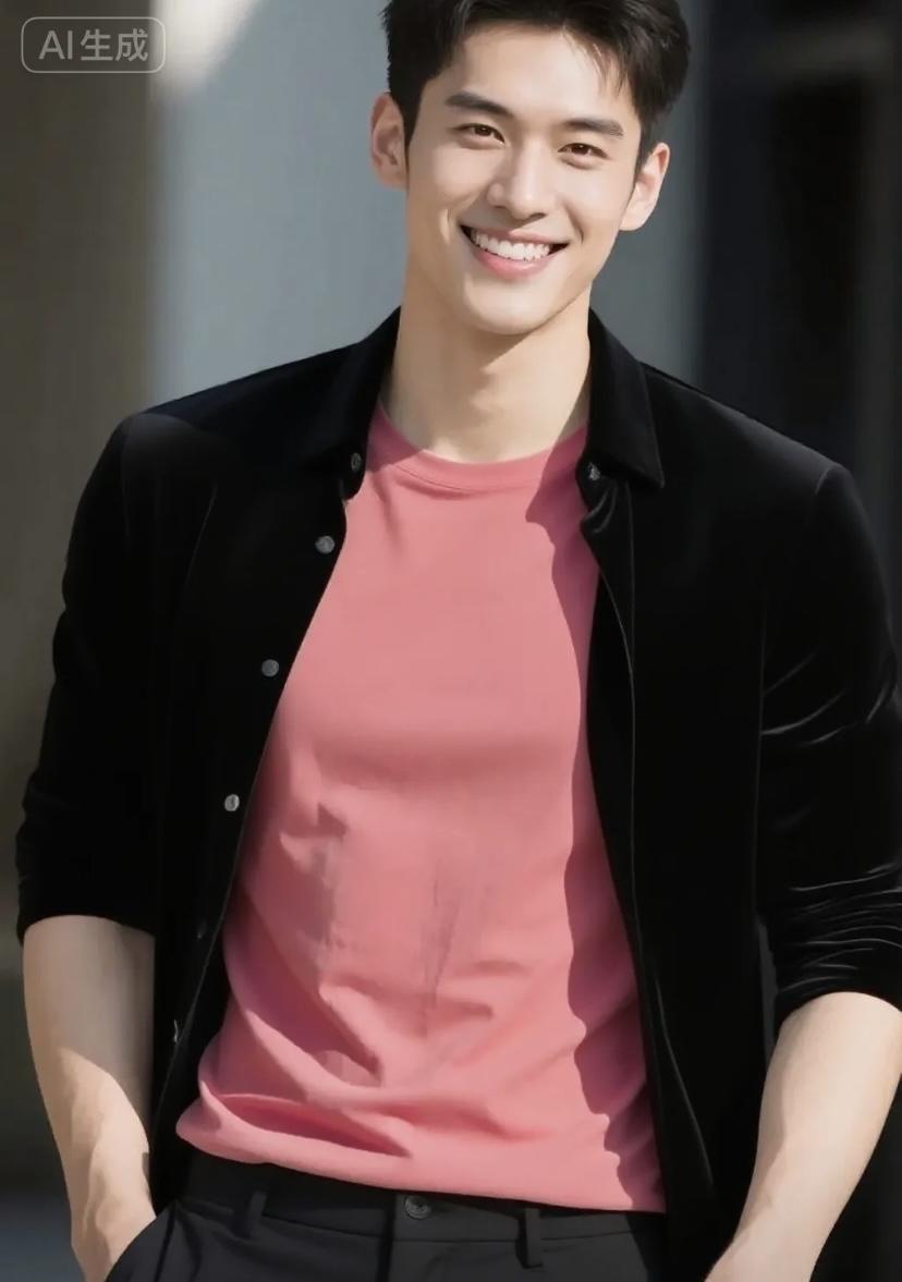 总觉得男孩子还是壮壮的模样更好看，不必追求清瘦的单薄感。宽肩撑起的是踏实的安全感