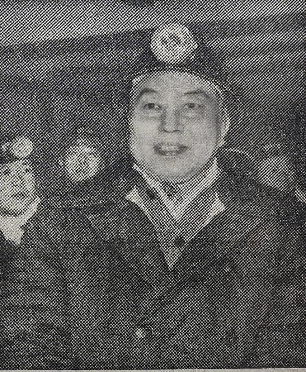 华国锋在唐山矿采煤六区。