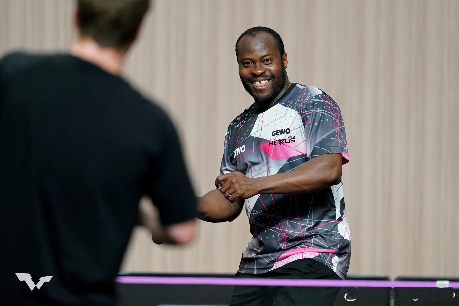 WTT横滨冠军赛2025 🇸🇪莫雷加德、🇳🇬阿鲁纳 对练🏓️ （第一轮