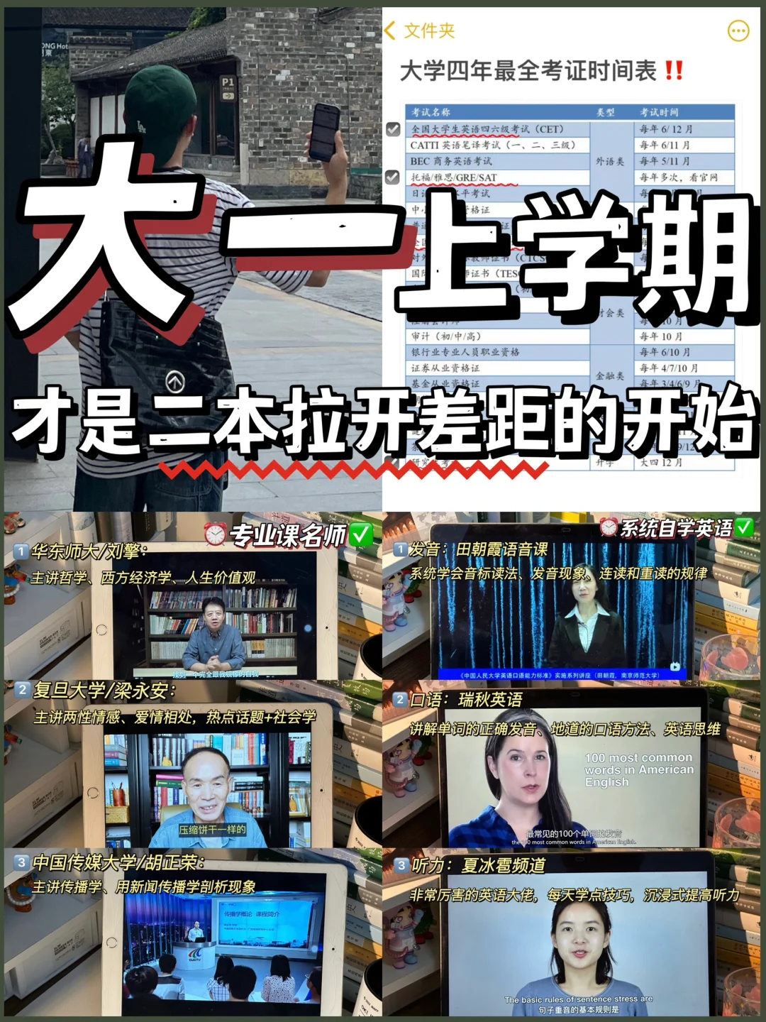 考上二本后，大一上学期才是拉开差距的开始✅