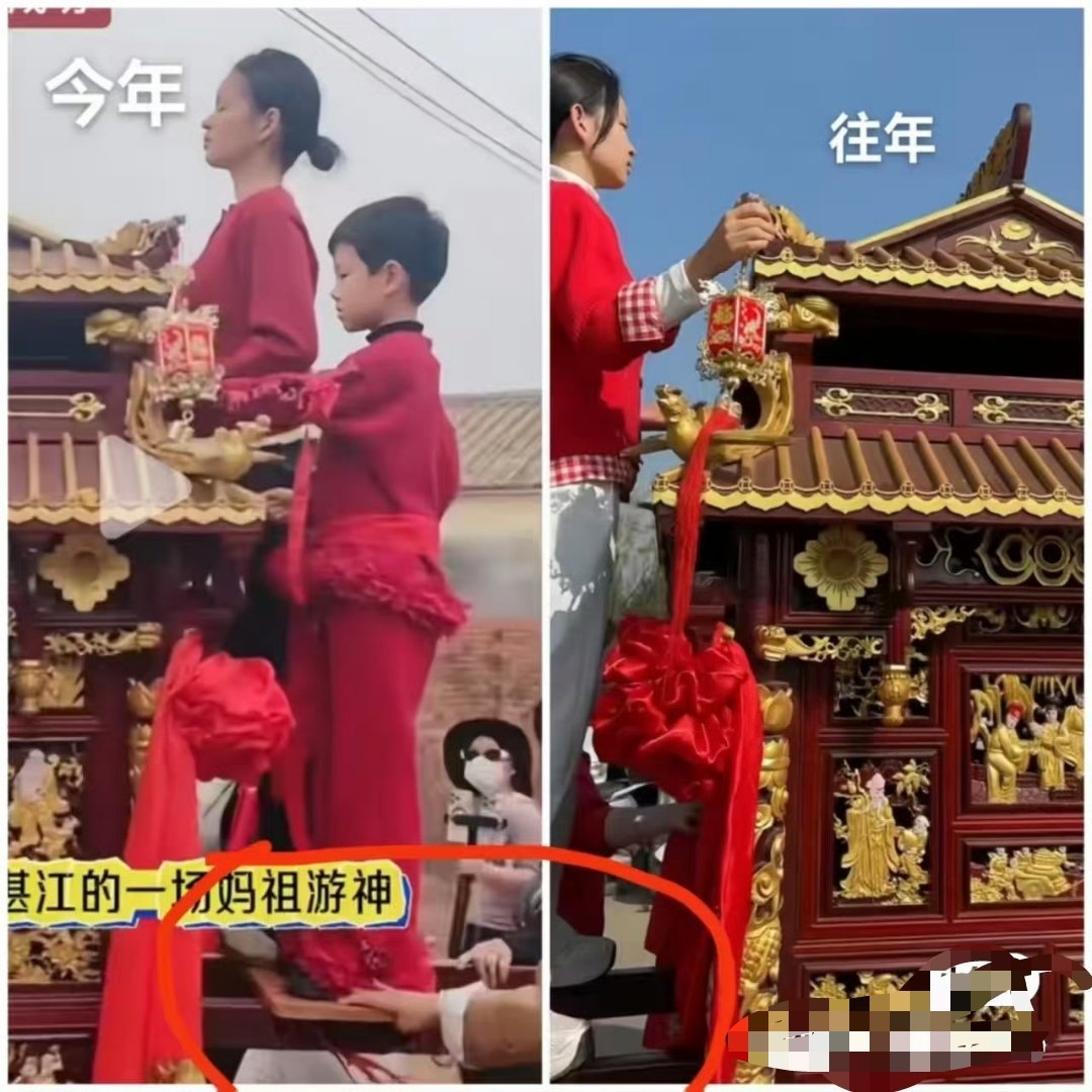 妈祖巡游 反转网友质疑通报的主要有这几点：1、小孩儿是大力士，一群大人拉都拉不住