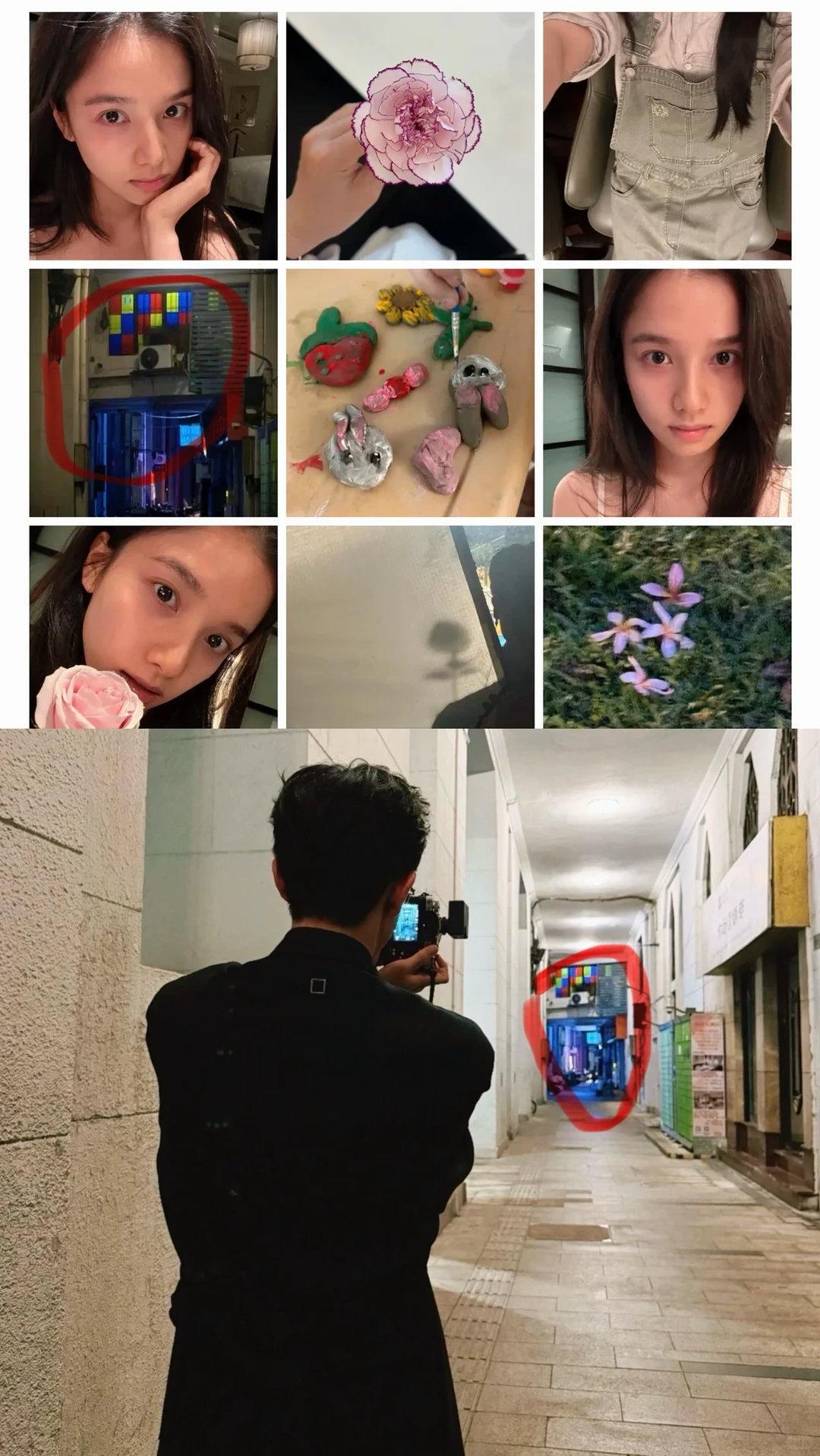 李现张婧仪拍了同一个场景李现张婧仪文艺批的默契今天从李现工作室发的live，才发