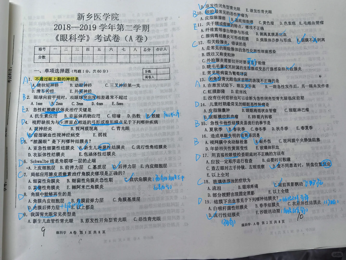 眼科学18-19