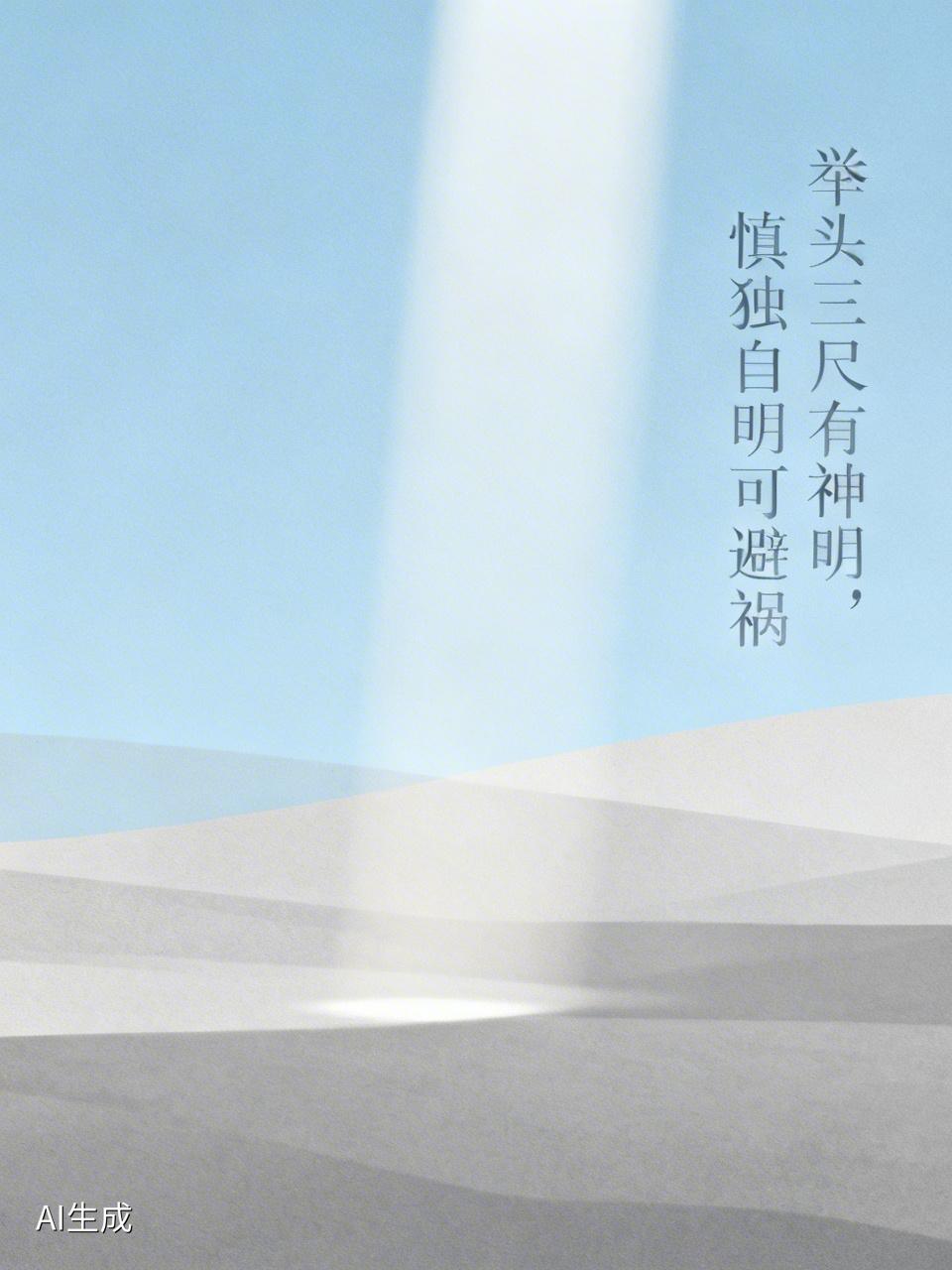 天知，地知，你知，我知，天下尽知，印证了一句话: 举头三尺有神明，慎独自明可避祸